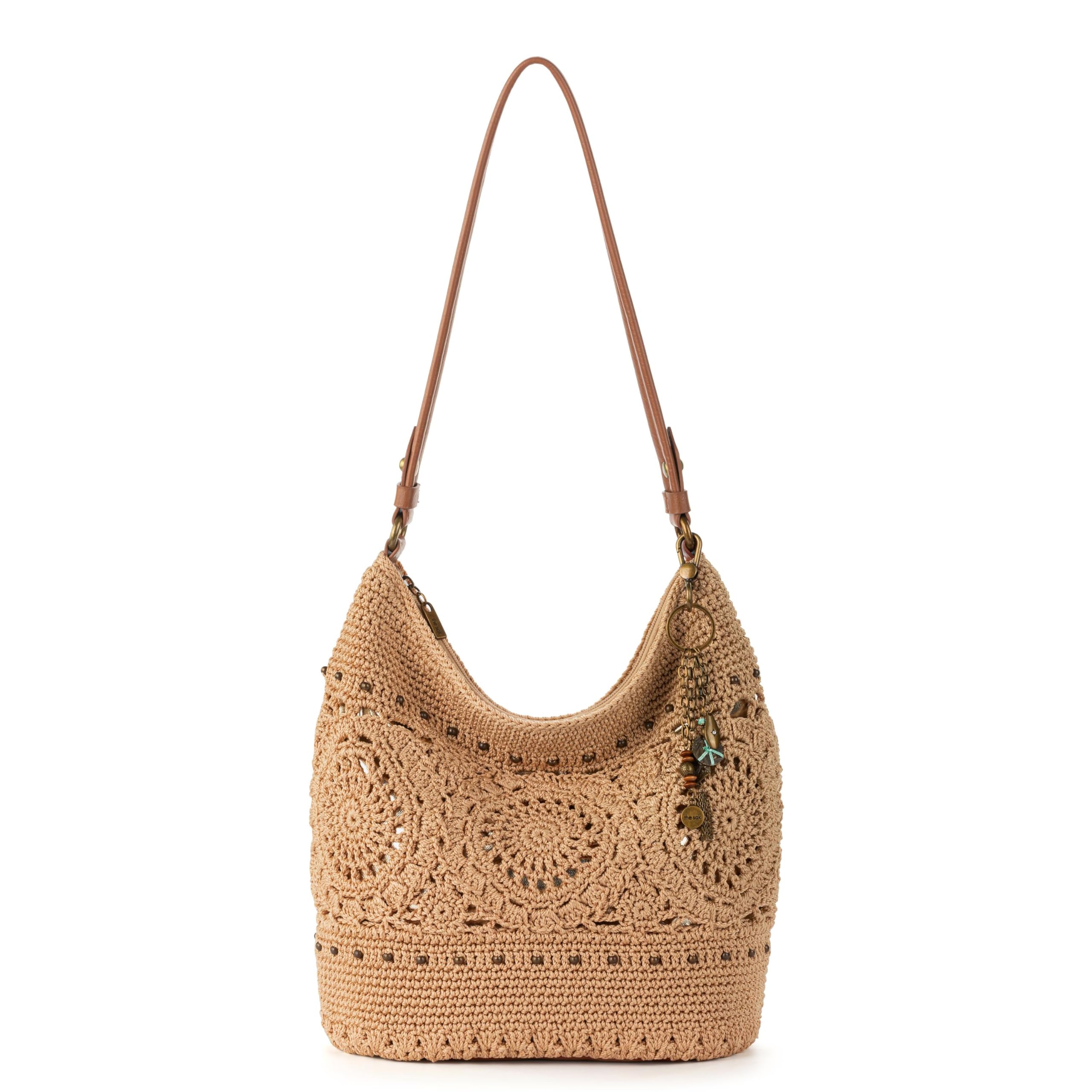 The Sak Sequoia Hobo Bag - Hand Crocheted Large Women's Purse for Everyday Use & Travel - Durable Handbag & Tote with Zipper Pocket - Perfect for Work, Shopping, and Weekend Getaways