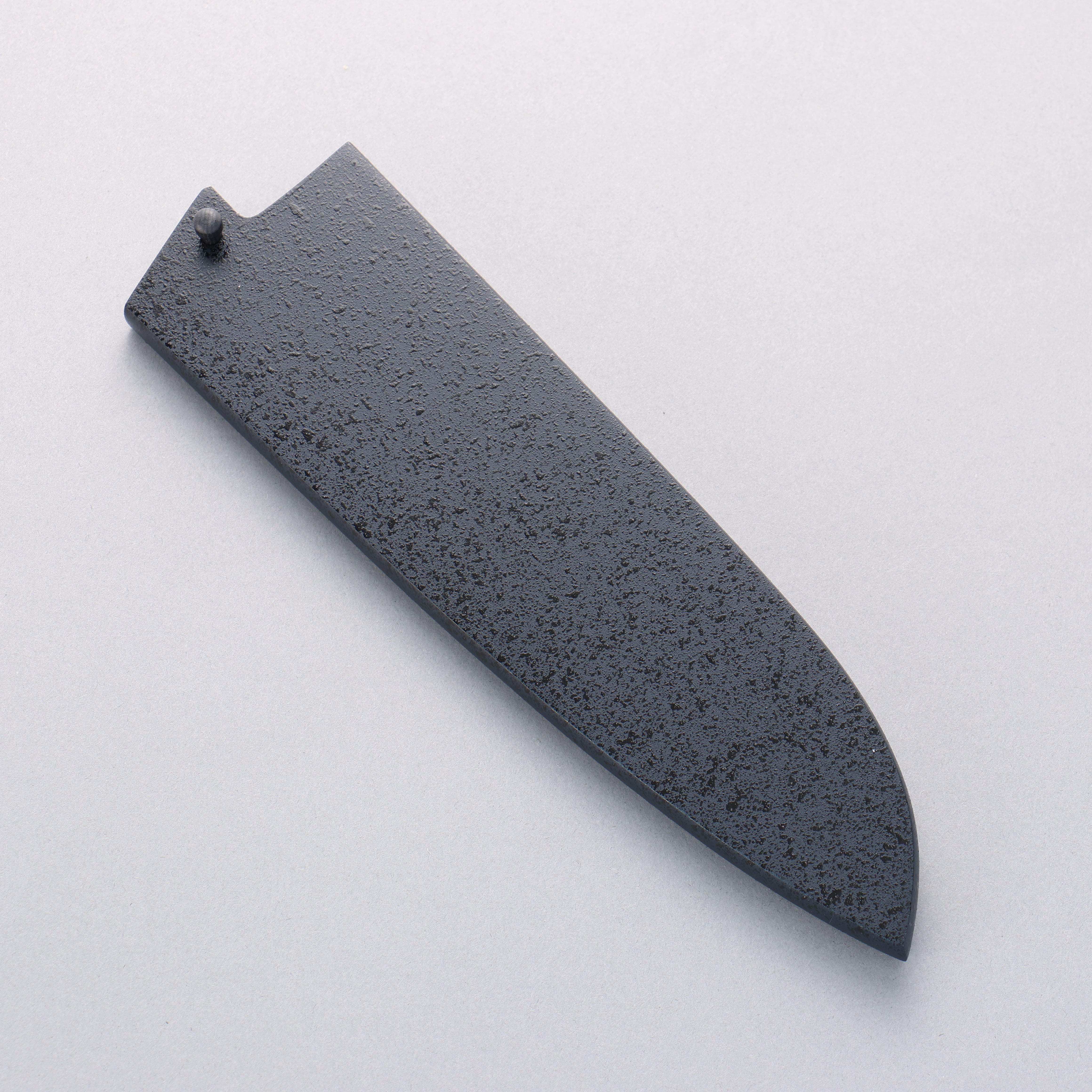 Premium Seisuke Seiten Molybdenum Santoku Knife 180mm - Japanese Chef Knife with Navy Blue Pakkawood Handle & Protective Sheath - Perfect for Sushi, Vegetables & Meat Cutting