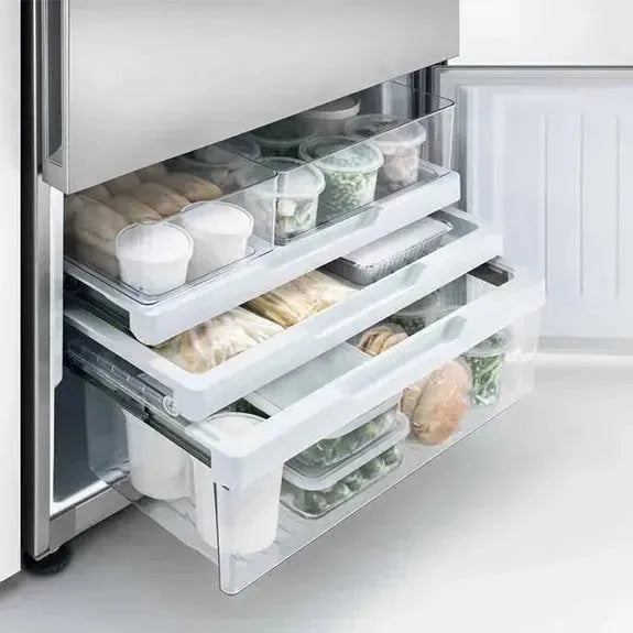 Fisher & Paykel 494L Bottom Mount Refrigerator - Stainless Steel | Energy Efficient French Door Fridge for Modern Kitchen & Open Plan Living