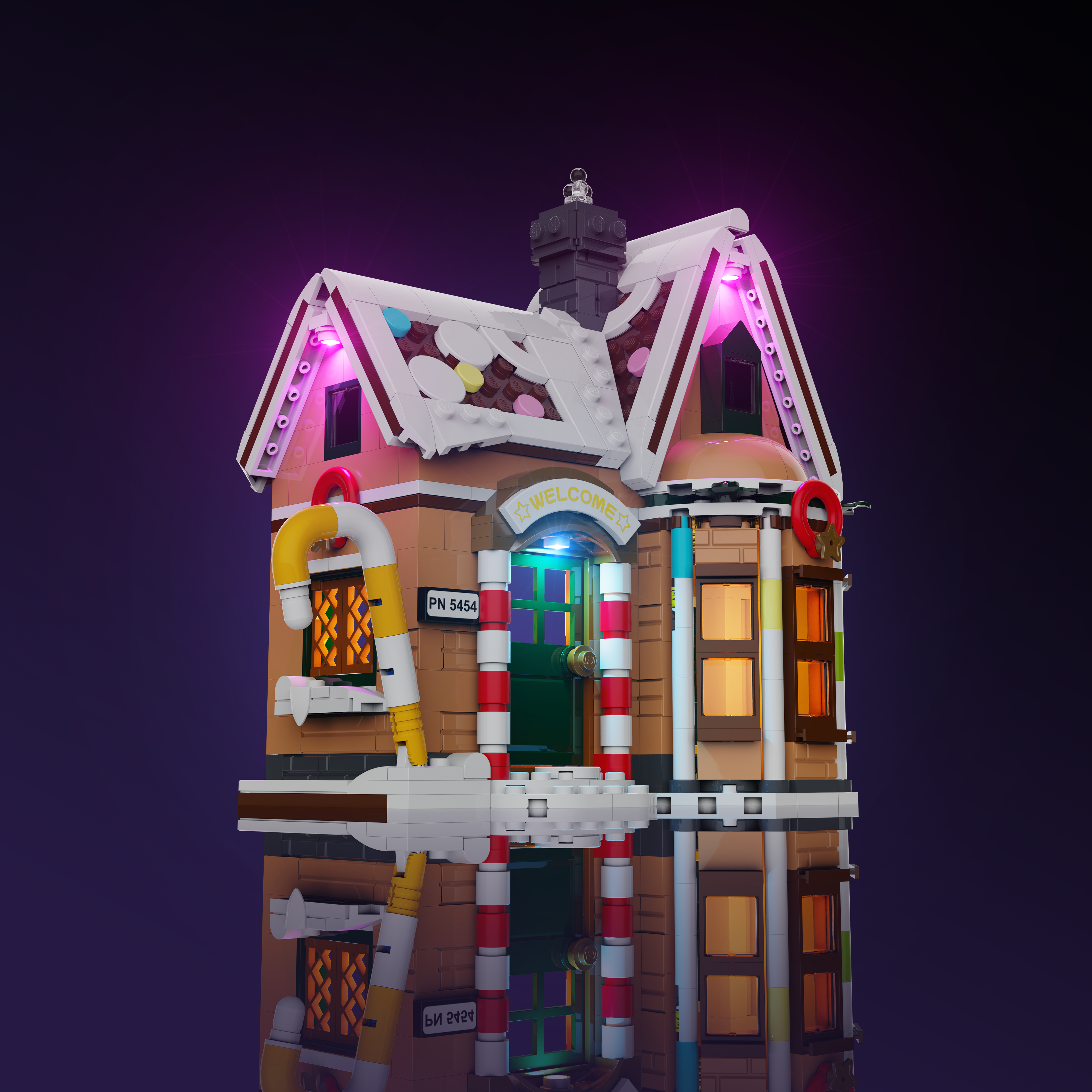 LMB Creations DIY Gingerbread House Kit #10003 - Holiday Baking & Christmas Decor for Family Fun