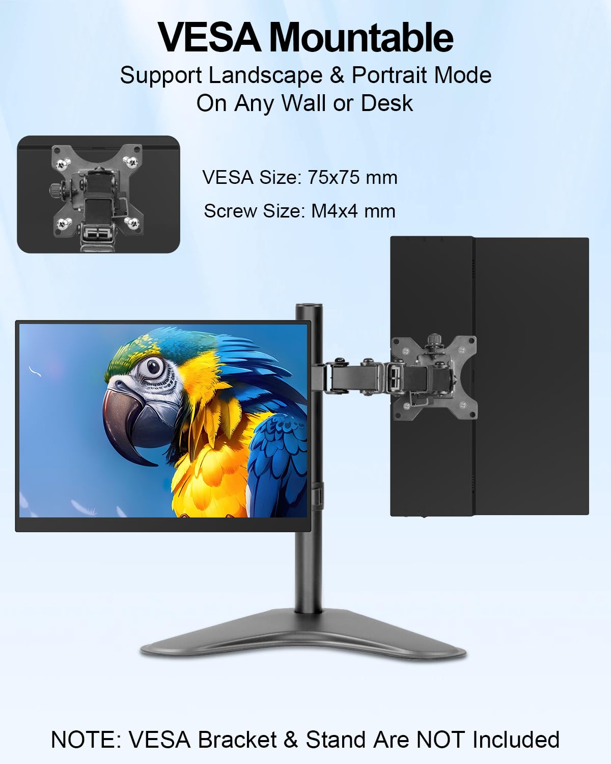 MAGEX 14.2 Inch 2.5K Portable Monitor - 2520x1680 Resolution, USB-C & HDMI, Ultra-Thin Lightweight Travel Screen with Built-in Kickstand, VESA Mount, Dual Speakers | Perfect for Laptop, PC, Mac, Phone, PS5, Xbox & Nintendo Switch | Home Office, Gaming & Business Travel Essential