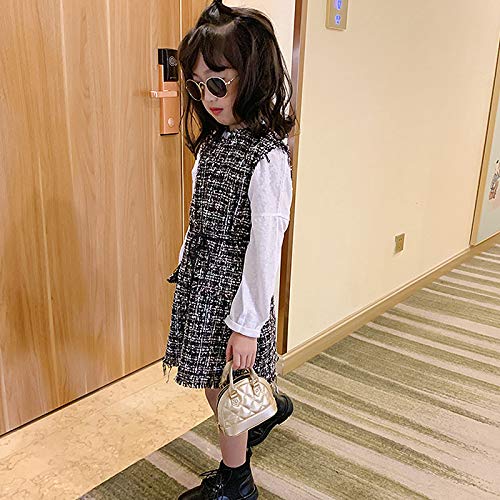 Cute Mini Dome Satchel Purse for Girls - Gold Chain Crossbody Tote Handbag & Coin Purse | Perfect for School, Shopping, and Everyday Use
