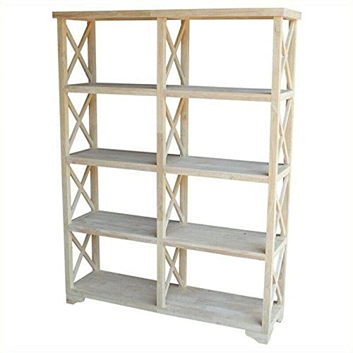 4-Tier X-Shaped Double Shelf Unit - Sturdy Storage Cabinet for Plants, Shoes, Books | Perfect for Closet, Garage, and Home Organization | Space-Saving Shelving Solution for Indoor & Outdoor Use