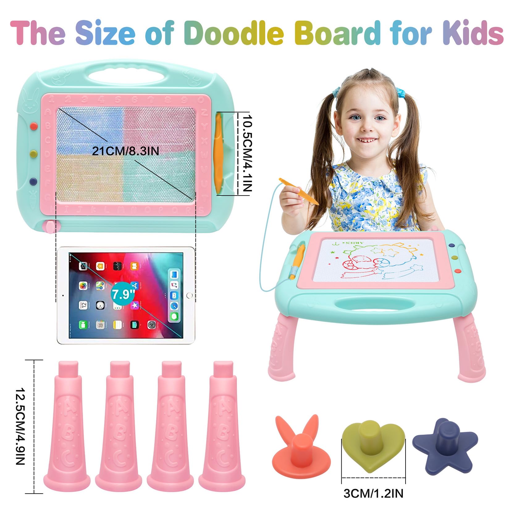 Magnetic Drawing Board for Toddlers 1-3 Years - Perfect Birthday & Easter Gift