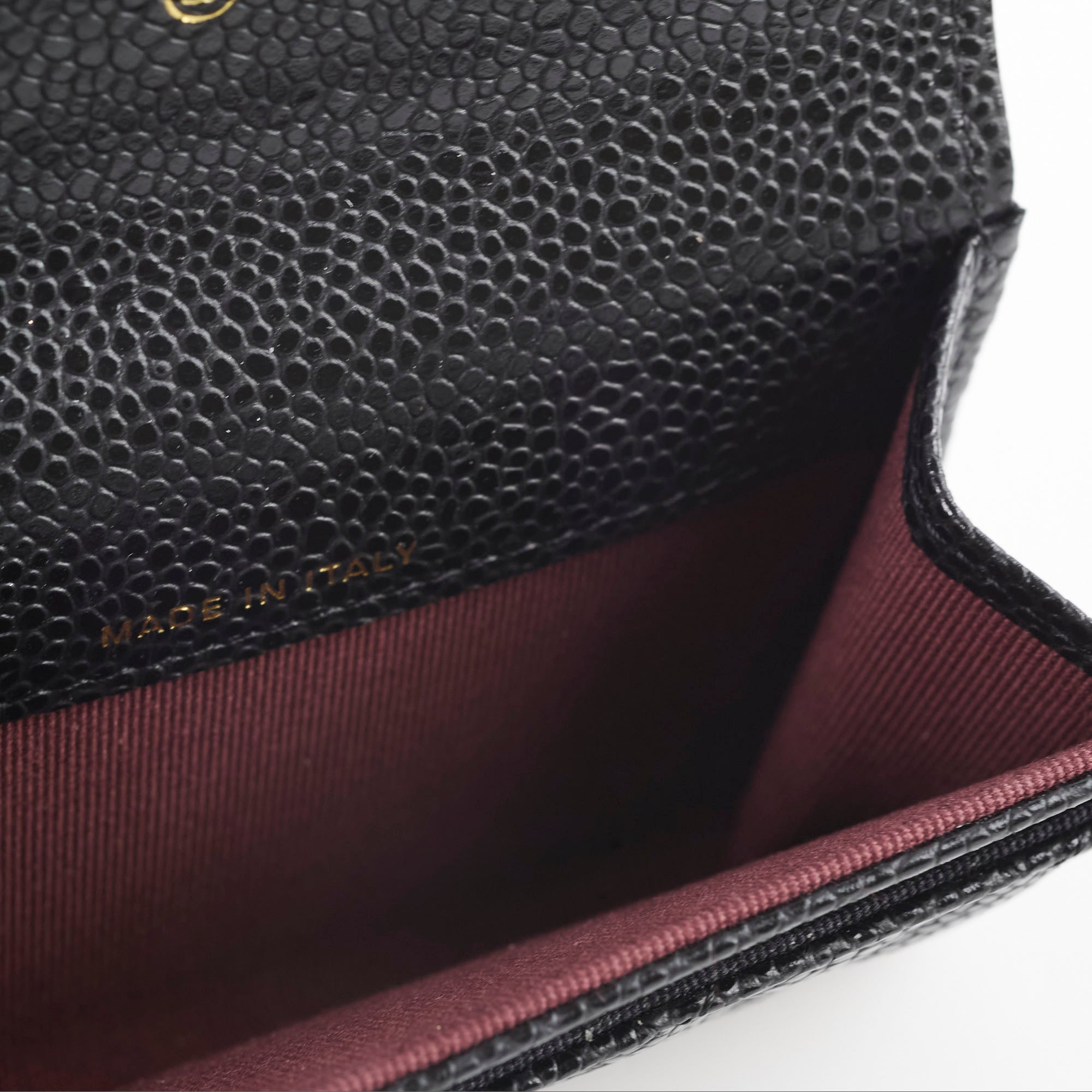 Chanel Caviar Quilted Leather Card Holder Wallet - Black | Luxury Compact Credit Card Case for Women | Perfect for Everyday Use, Travel & Gifting