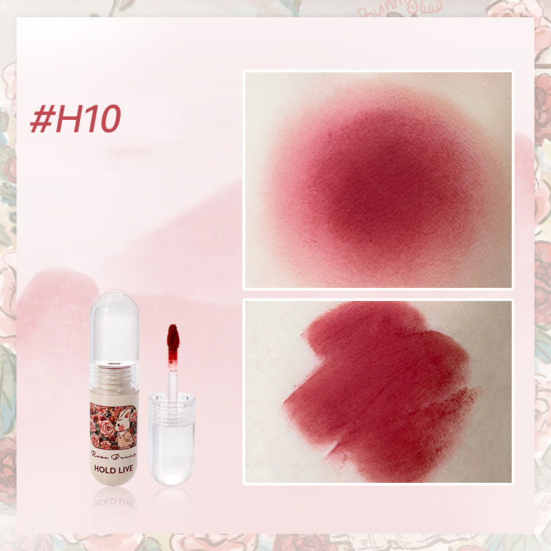HOLD LIVE Bunny Garden Velvet Lip Cream - Long Lasting Matte Liquid Lipstick, Hydrating Non-Drying, Vegan & Cruelty Free - Perfect for Daily Wear, Parties & Special Occasions