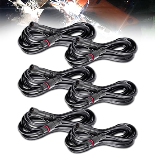 2 Pins 6PCS LED Rock Lights Extension Cable