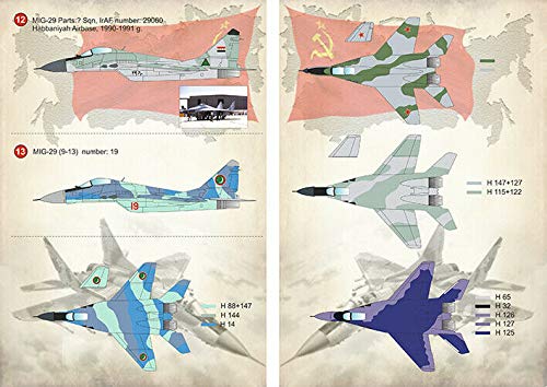 1/72 Scale MiG-29 Fulcrum Aircraft Model Decal Sheet - Print Scale 72-407 - Perfect for Model Builders & Aviation Enthusiasts - Ideal for Scale Models, Dioramas & Collectible Displays