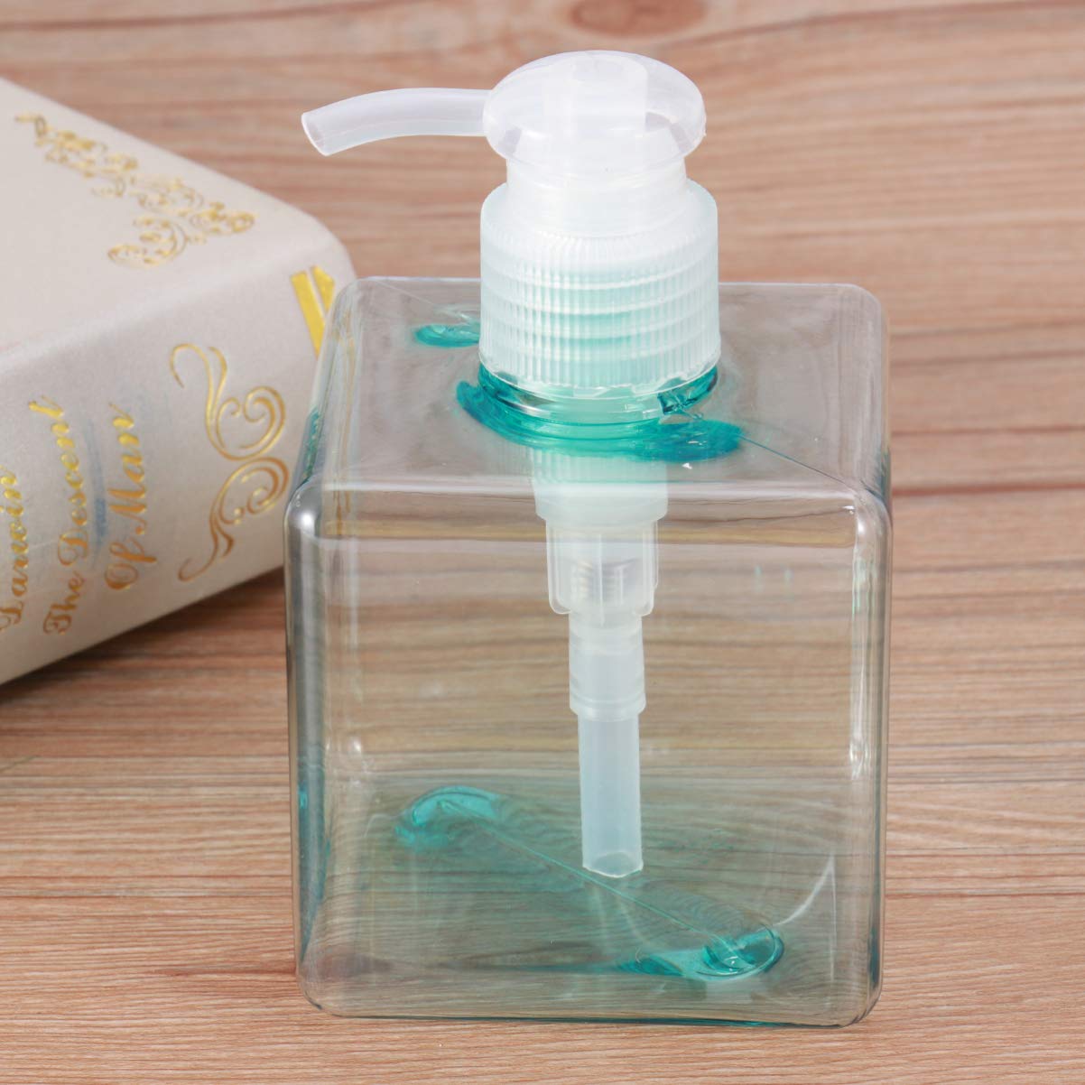 250ml Refillable Shampoo Dispenser Pump Bottle - Empty Soap & Lotion Dispenser for Kitchen, Bathroom & Hand Wash | Hemoton Liquid Dispenser for Shampoo, Soap & Body Wash