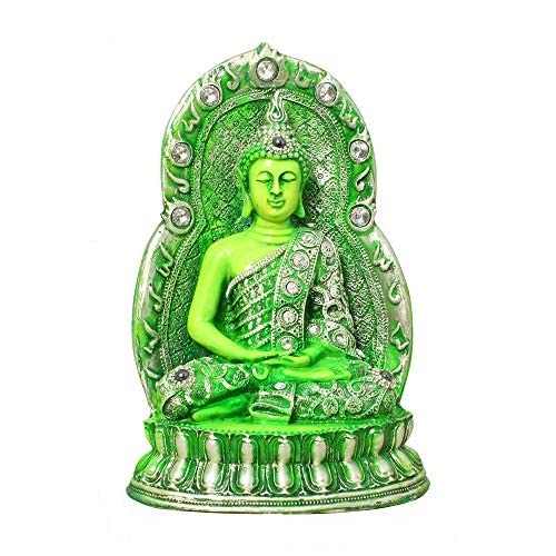 Antique Sitting Buddha Statue - Handcrafted Meditation Buddha Figurine for Home & Office Decor - Perfect Zen Gift for Yoga Studios, Meditation Spaces & Spiritual Retreats