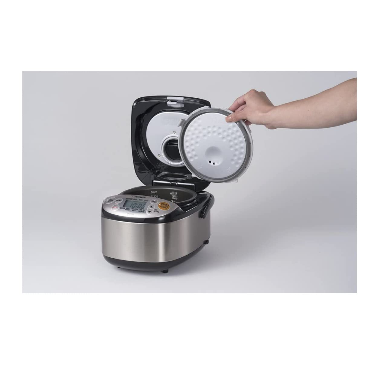 Zojirushi NS-LGC05XB 3-Cup Micom Rice Cooker & Warmer - Stainless Black | Perfect for Small Families & Meal Prep | Compact & Energy Efficient