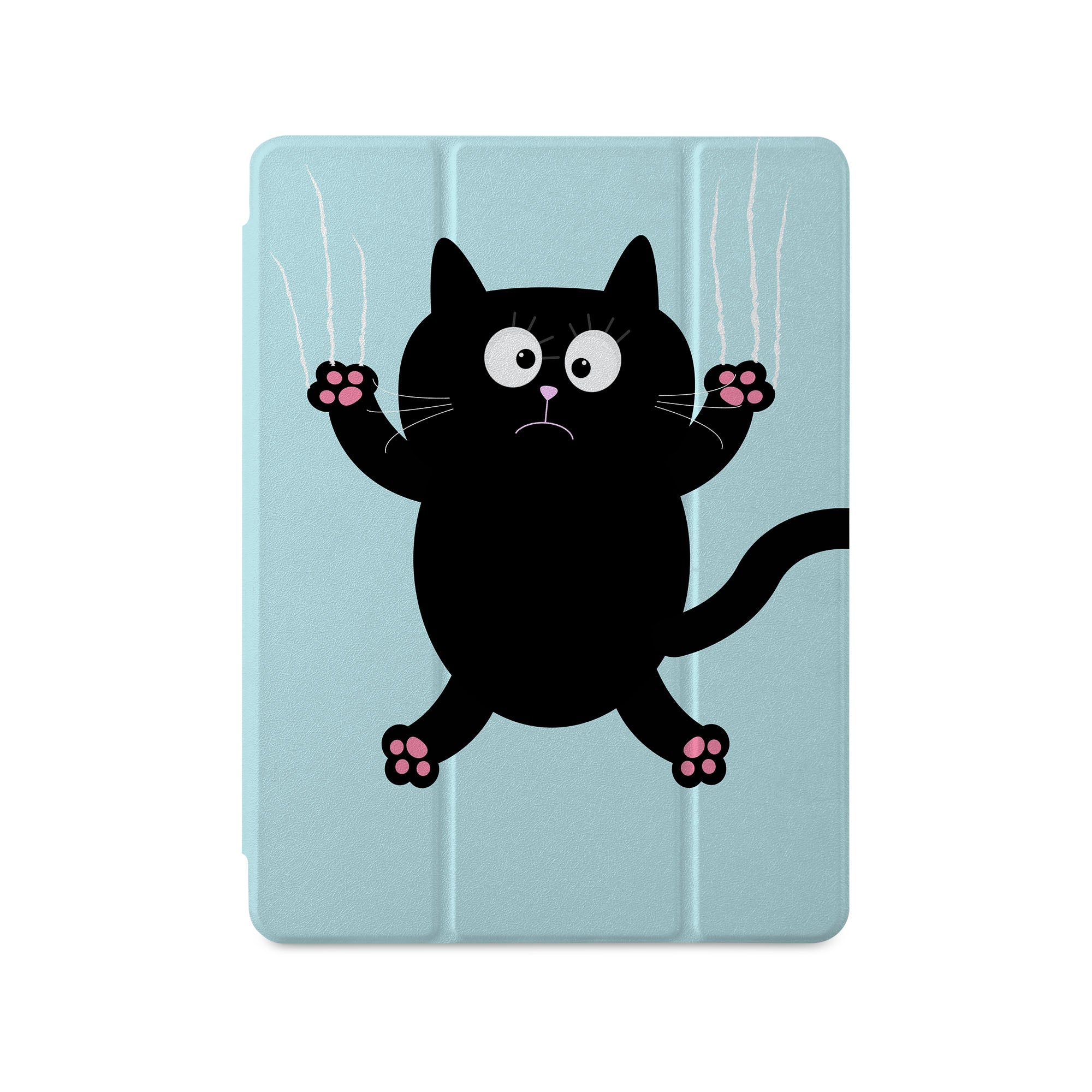 360° Rotating iPad Case with Cat & Kitty Design - Ultra Slim Protective Cover for iPad Pro/Air/Mini - Perfect for Work, School & Travel