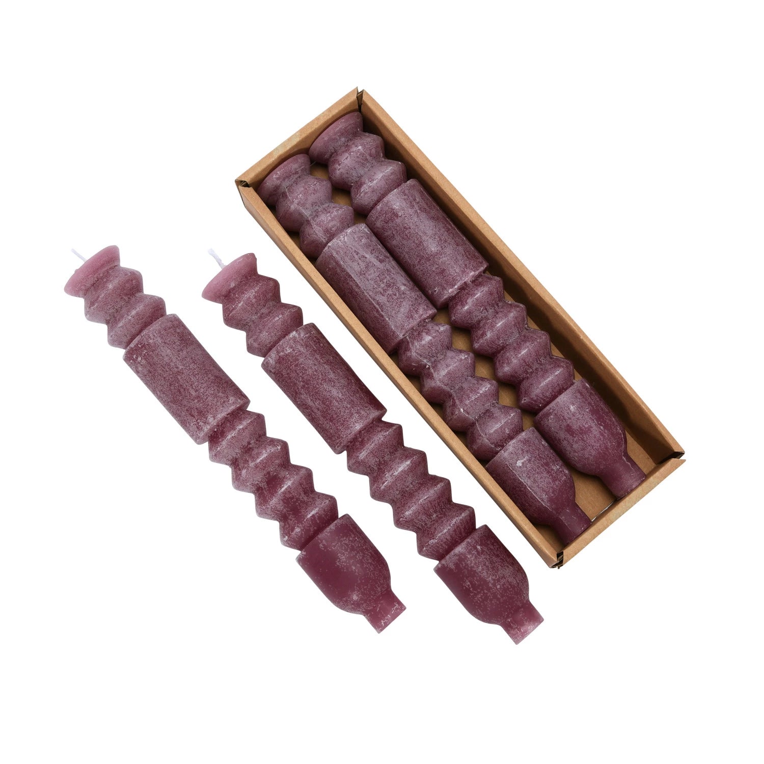 Premium Cranberry Scented Taper Candles - Handmade Beeswax Candles for Dining Table, Romantic Dinner, Wedding Decor & Holiday Centerpieces