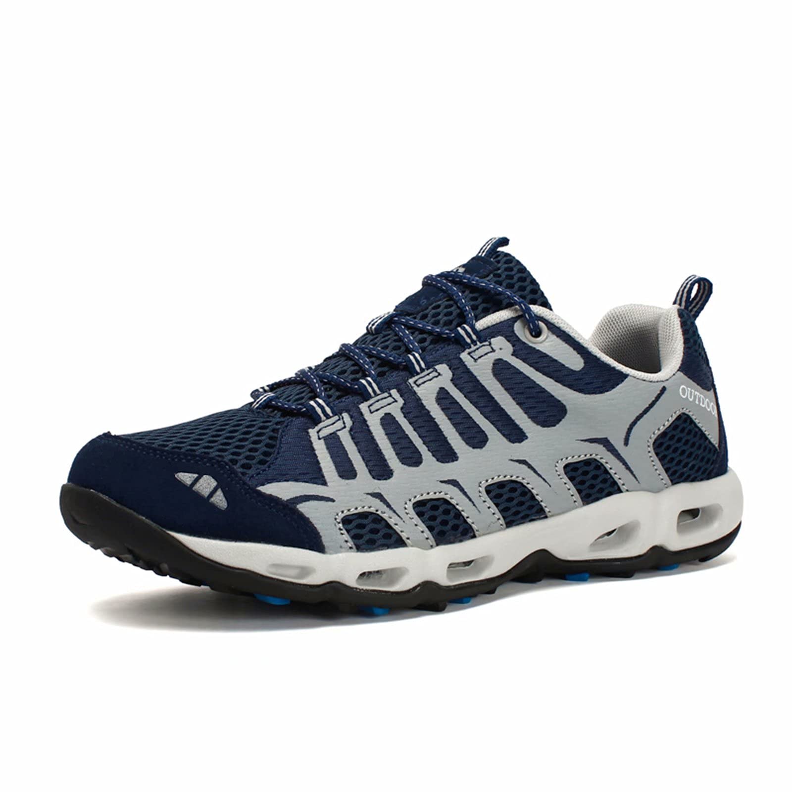 RUNMAXX Men's & Women's Hiking Shoes - Lightweight Quick-Drying Water Shoes for Fishing, Aqua Sports & Outdoor Adventures - Breathable Mesh Barefoot Sneakers for Trail Running, Beach Walking & Camping