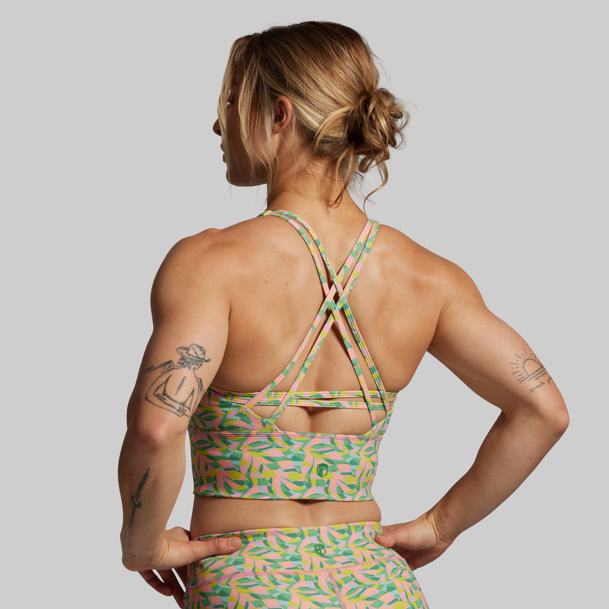 Crossfire High Support Sports Bra for Women - Jubilee Color - Moisture Wicking & Breathable Workout Top for Running, Yoga, Gym & High-Intensity Training