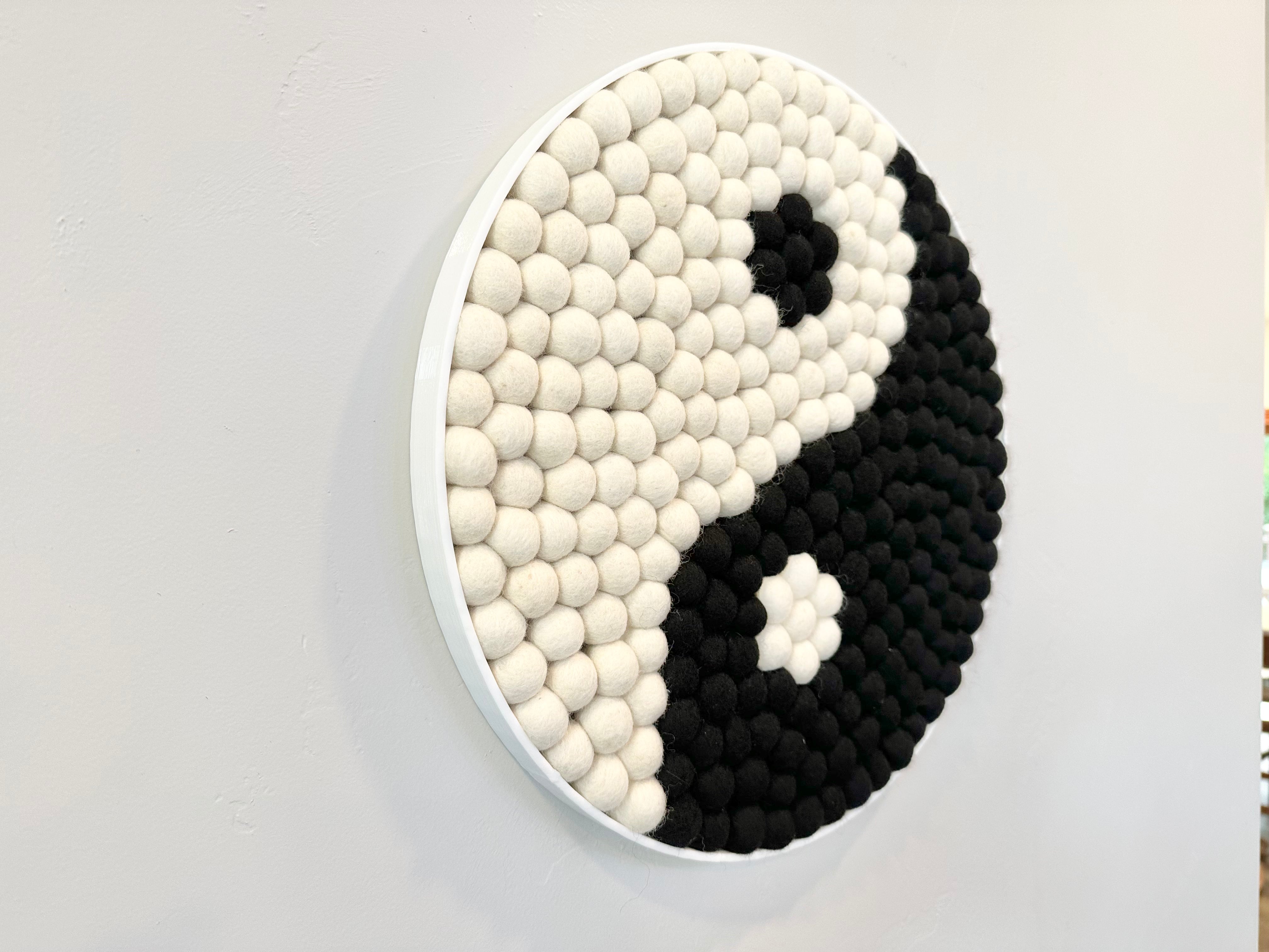 Yin Yang Wall Hanging Decor - Handmade Spiritual Home Decoration for Bedroom, Living Room & Meditation Space | Feng Shui Harmony & Zen Style