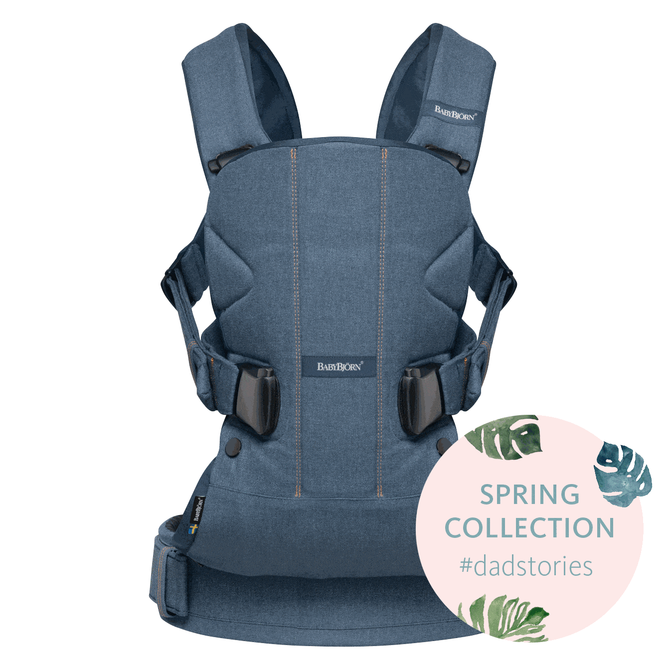 BabyBjorn Baby Carrier One - Soft Cotton Blend Ergonomic Infant Carrier for Newborns to Toddlers - Perfect for Hands-Free Parenting, Walks & Travel