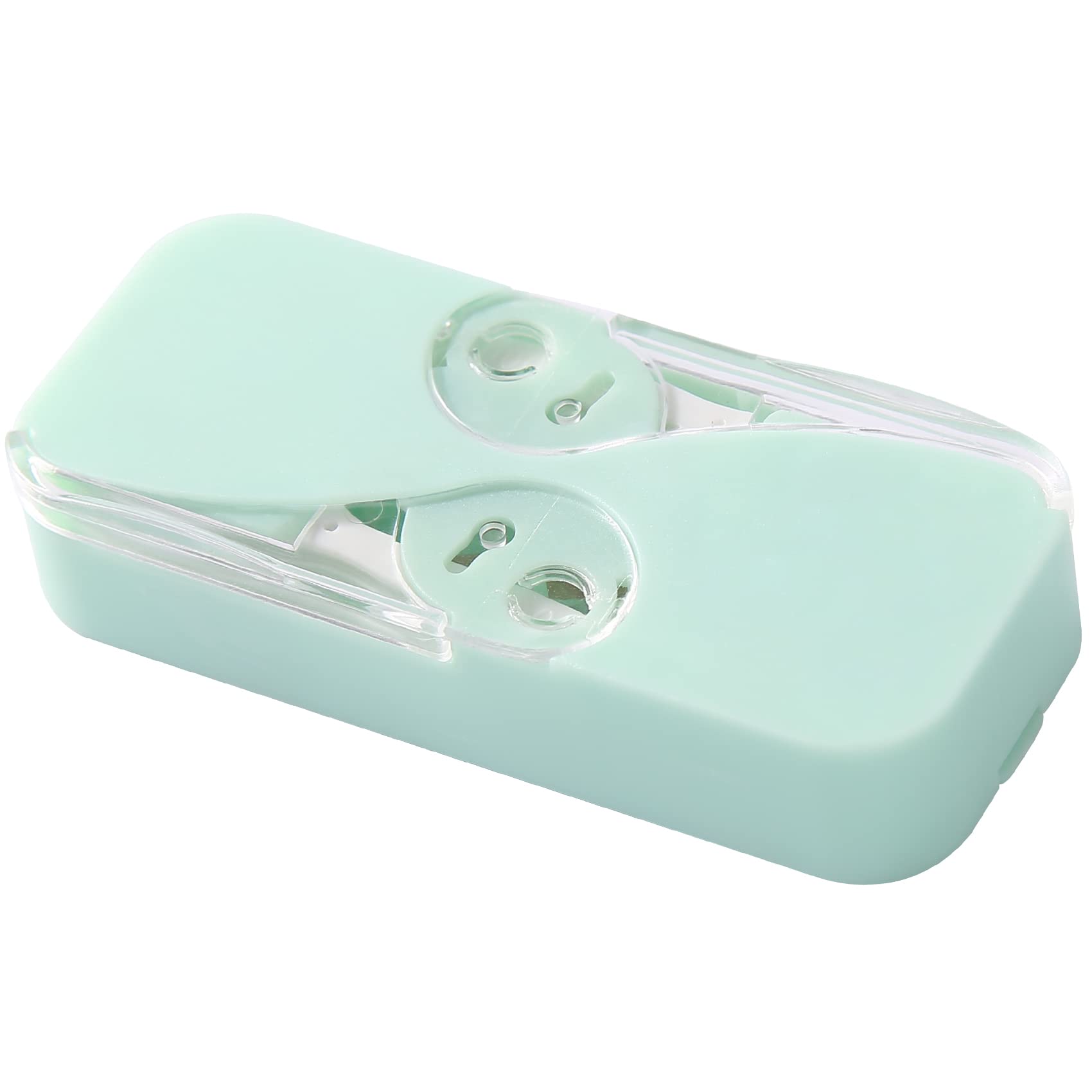 Automatic Dental Floss Dispenser Case - Portable Floss Pick Holder for Teeth Cleaning | Specialized Pink & Green Floss | Perfect for Travel, Office & On-the-Go Oral Care