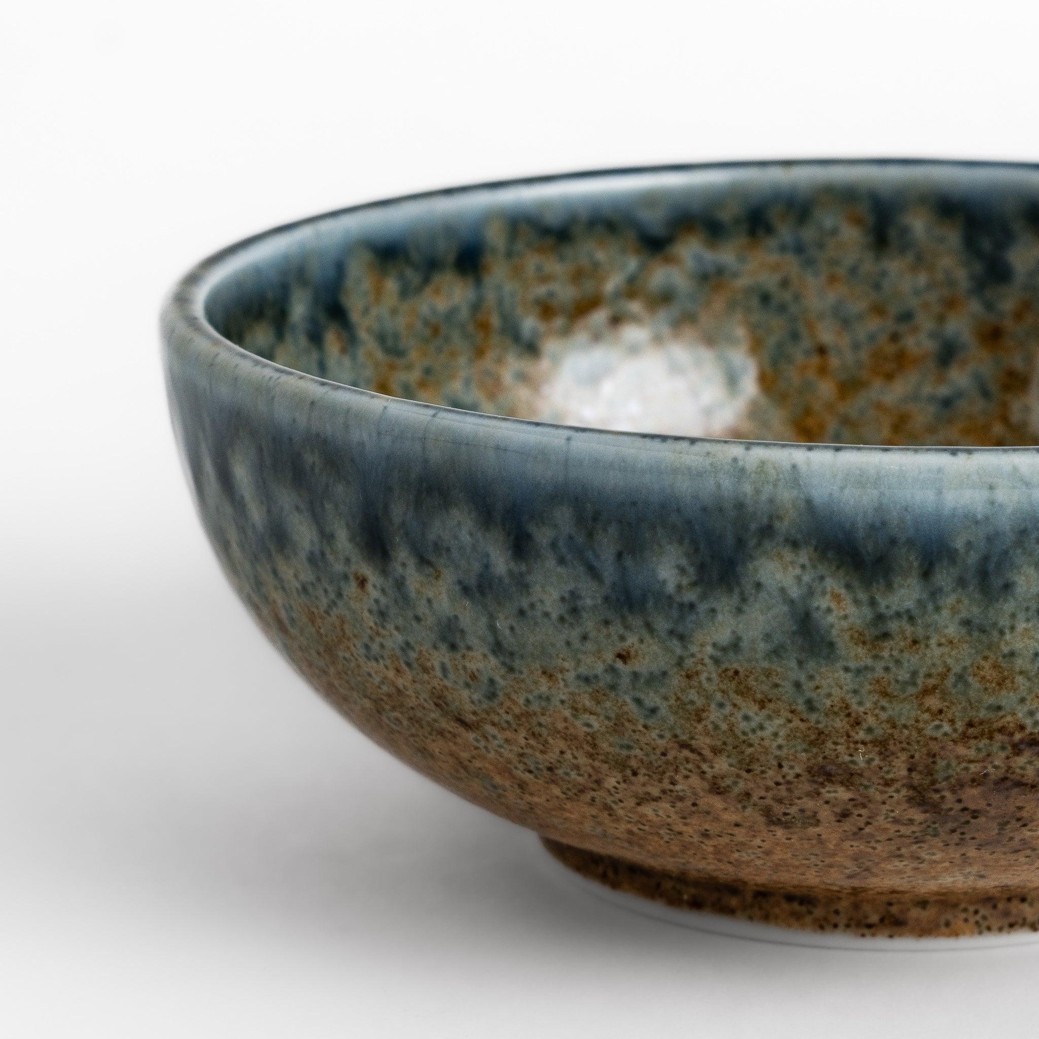 Indigo Ceramic Dessert Bowl Set of 4 - Handmade Blue Glaze Small Serving Bowls for Ice Cream, Pudding, Yogurt - Perfect for Parties, Dessert Bars & Home Decor
