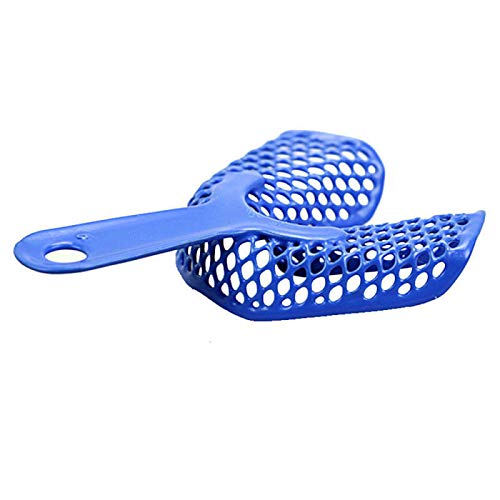 10Pcs/5Set Autoclavable Plastic-Steel Dental Impression Trays - Upper & Lower for Dentists & Orthodontists | Perfect for Dental Clinics, Prosthodontics & Teeth Whitening Procedures