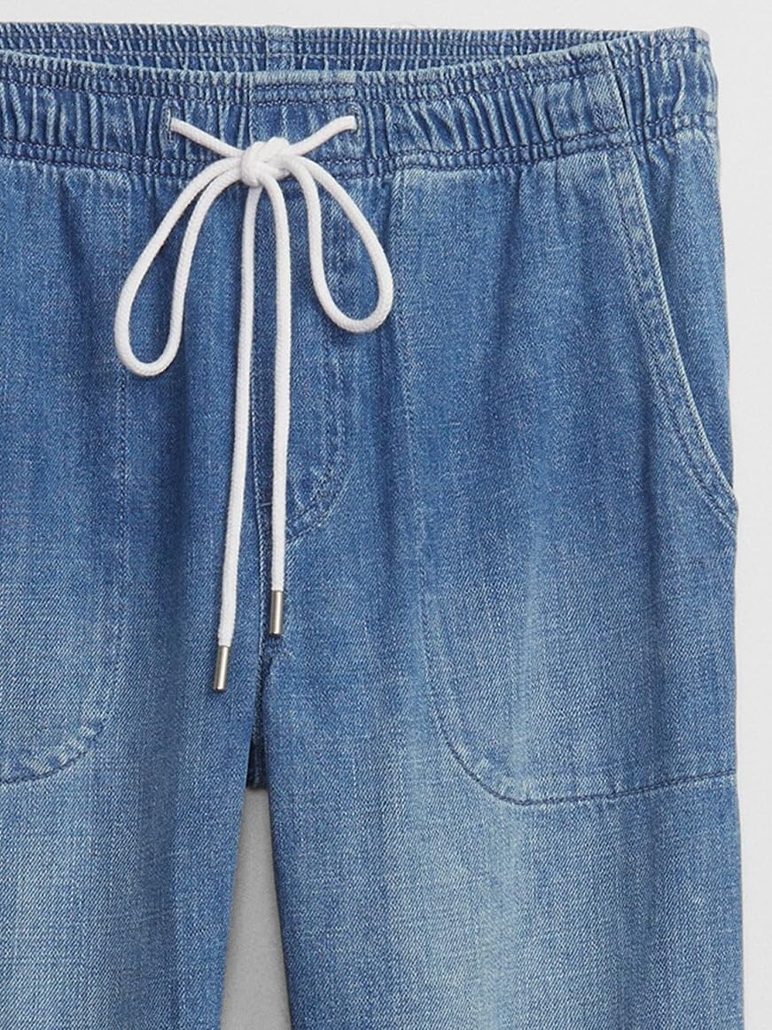 GAP Women's New Ease Jeans - High Waist Stretch Denim Pants for Everyday Comfort | Perfect for Work, Casual Outings & Weekend Wear