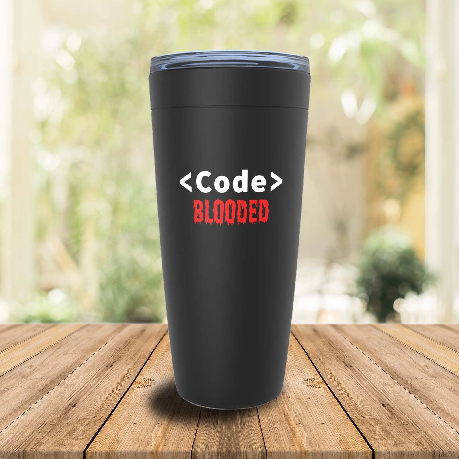 20oz Programmer Black Edition Viking Tumbler - Insulated Coffee Mug for Coders, Software Engineers & Tech Geeks - Perfect for Office, Coding Sessions & Gaming Marathons