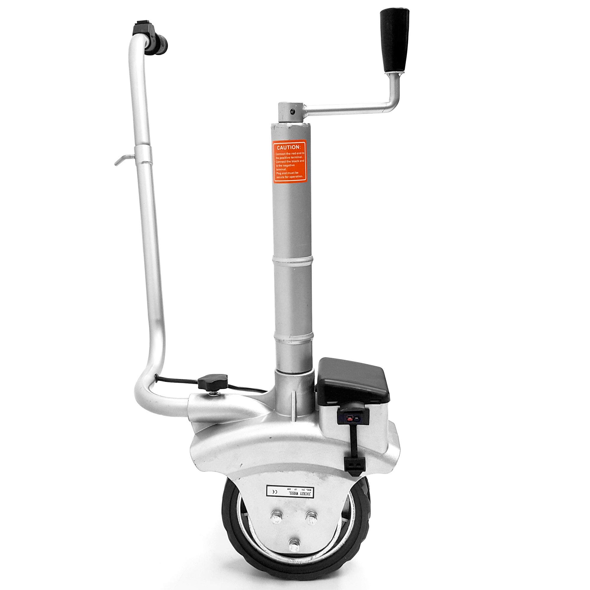 350W 12V Electric Trailer Jack - Heavy Duty 2500Lbs Capacity Trailer Mover with Lock & Key for Utility Trailers, Campers, Caravans & Boats - Easy Maneuvering for Parking & Storage