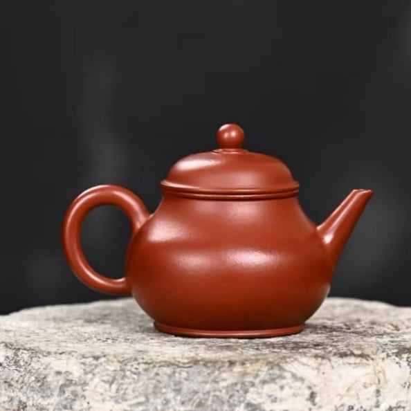 Premium Handcrafted Zisha Teapot - Guava Shaped by Master Artist Jiang Chen (Level 5, 2015) - Authentic Zhao Zhuang Red Clay - Perfect for Chinese Tea Ceremony, Gongfu Tea, and Collectors
