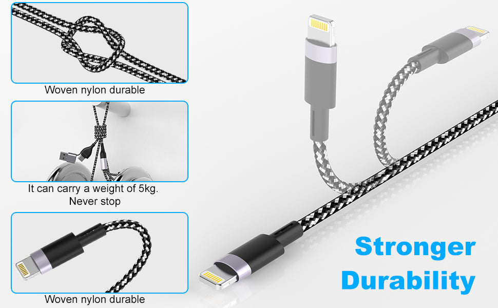 4-in-2 USB C Cable 20W PD Fast Charger with Magnetic Connector - Nylon Braided Durable Multi-Port Charging Cord for iPhone, Android, Tablet - Perfect for Home, Office & Travel