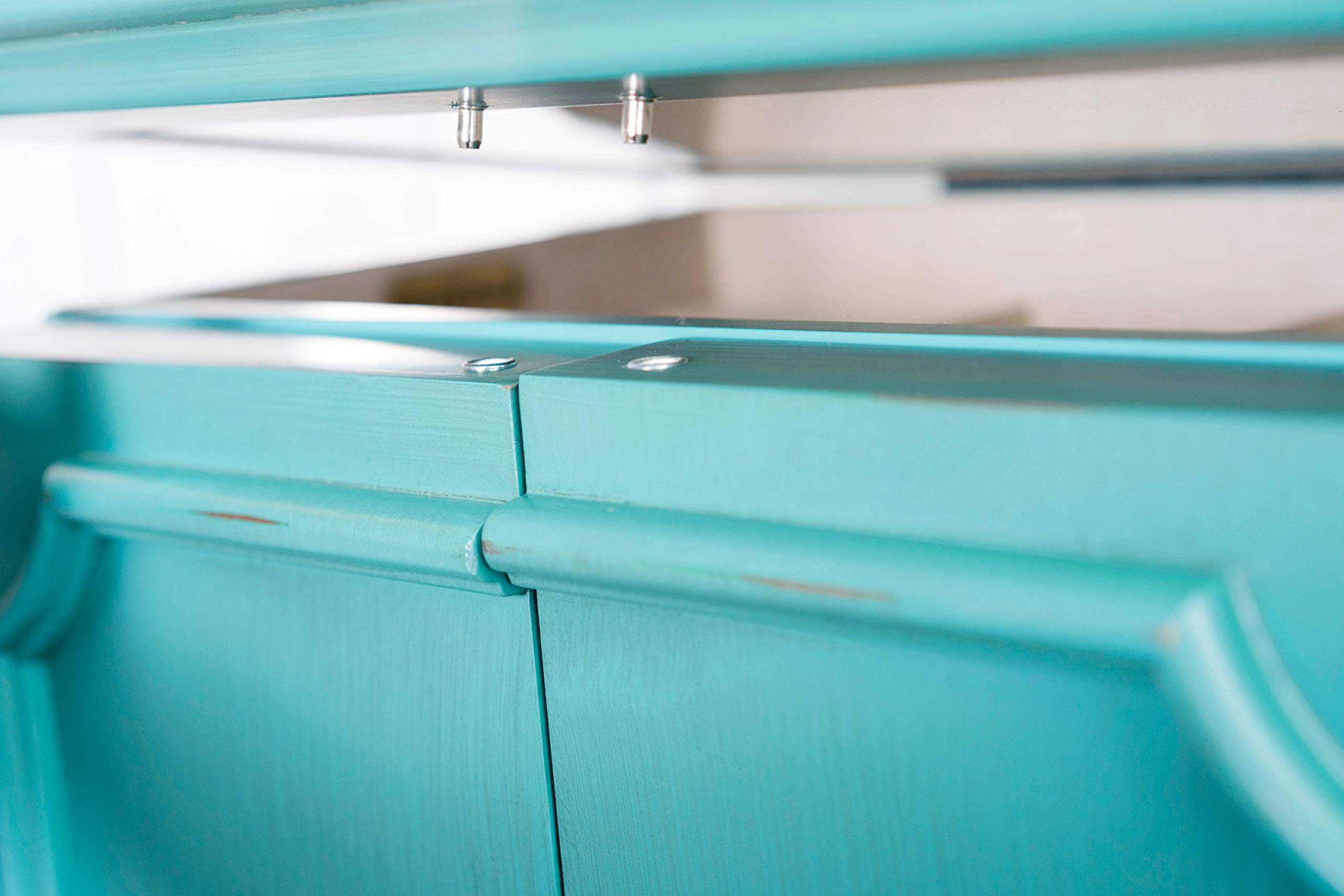 Charlize Jewelry Armoire with Lock - Turquoise Jewelry Storage Organizer for Necklaces, Rings & Bracelets - Perfect for Bedroom, Closet or Gift