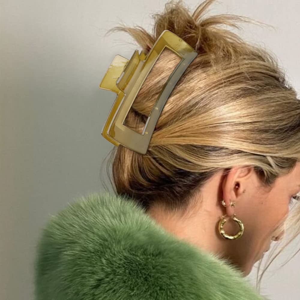 4-Piece Large Hair Claw Clips for Women - Non-Slip Jelly Hair Clutcher Set for Girls & Women - Perfect Hair Accessories Gift Set for Valentine's Day, Birthday, or Everyday Use - Great for Work, School, and Special Occasions