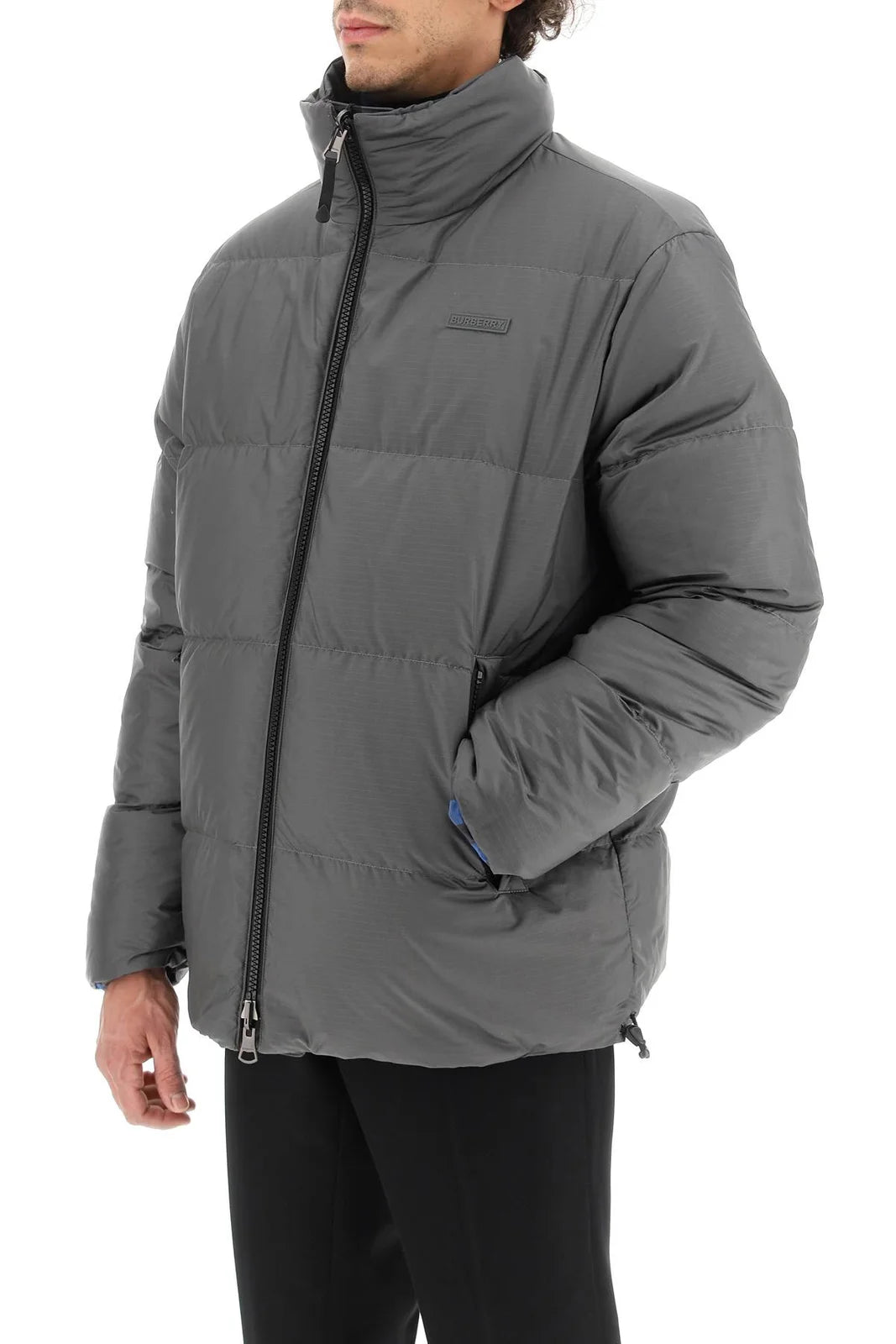 Burberry Flint Check Reversible Jacket for Men & Women | Classic Plaid Design | Water-Resistant Outerwear for Fall & Winter | Perfect for Office, Travel and Outdoor Activities