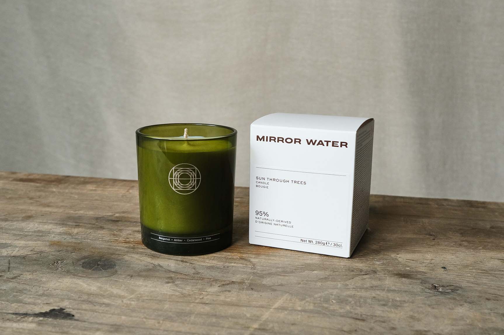 Mirror Water Sun Through Trees Scented Candle - Aromatherapy Soy Wax Candle for Relaxation, Meditation & Home Decor | Perfect for Bedroom, Bathroom & Living Room