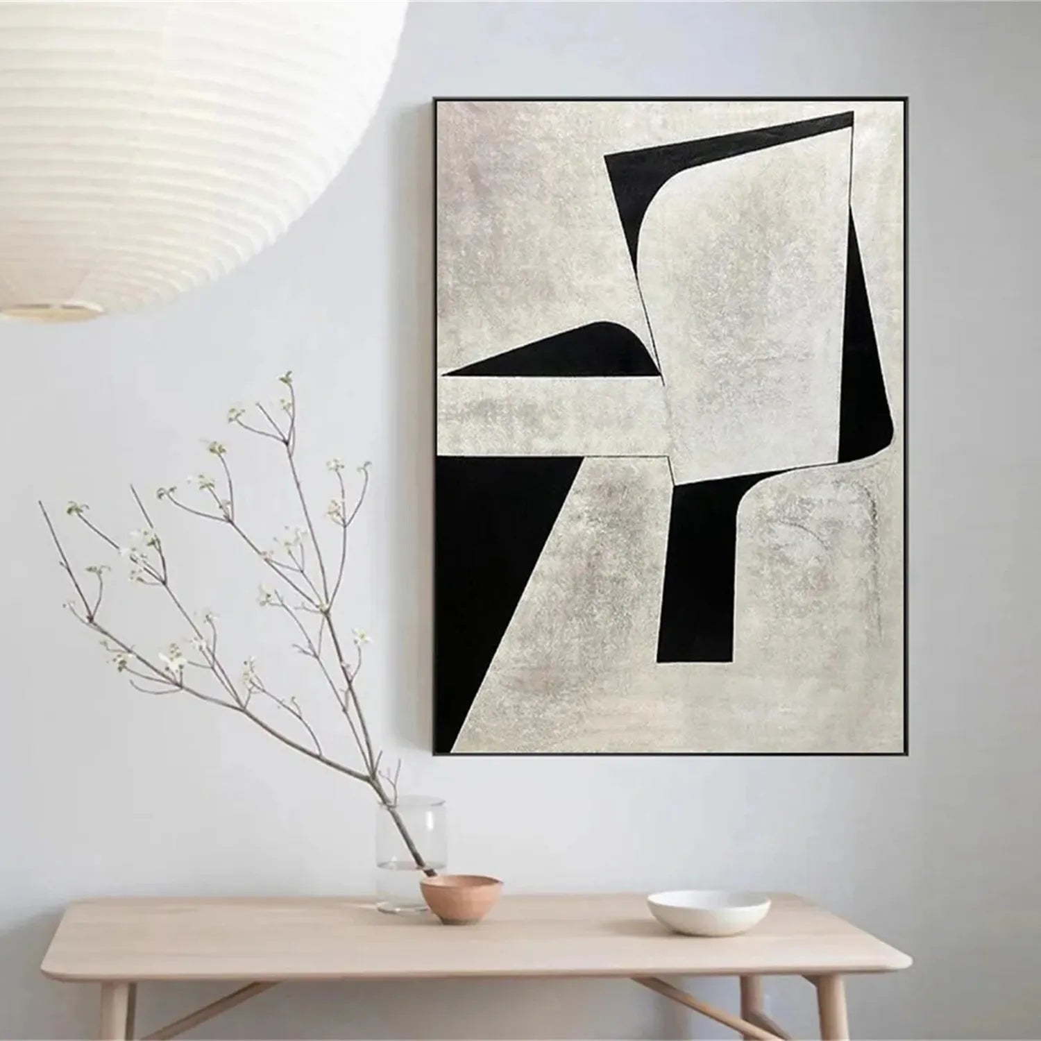 Abstract Tranquility Art Painting - Modern Wall Decor for Living Room, Bedroom & Office | Large Canvas Print | #WS160