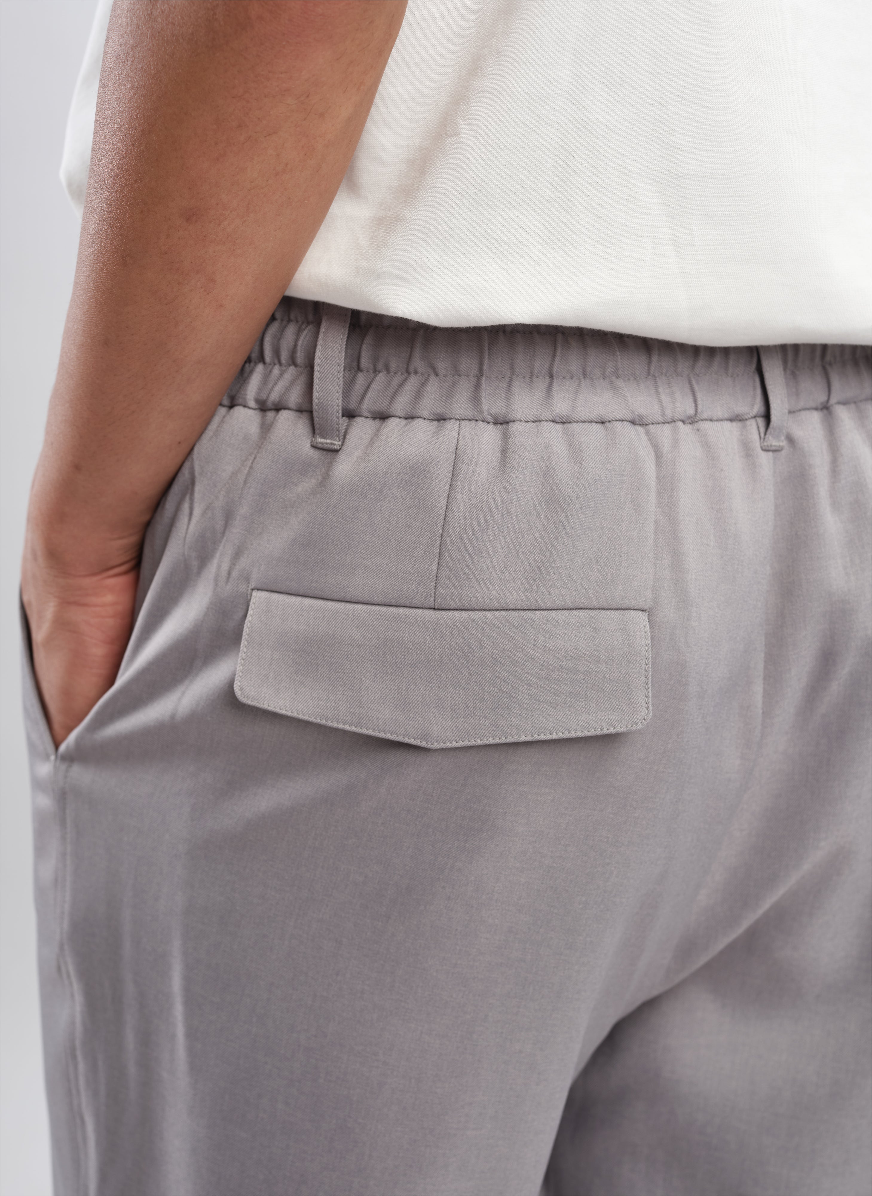 Polyester Regular Length Tapered Pants for Women (Size 14) - Comfortable Office Work & Casual Wear Pants