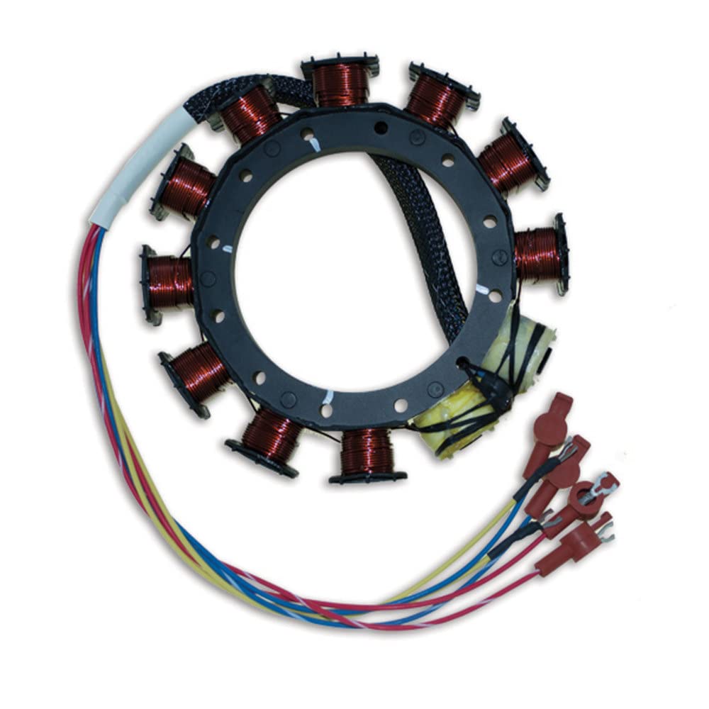 CDI Electronics 174-5454K 1 Mercury/Mariner Outboard Stator - 3/4 Cylinder 9 Amp (1976-1997) | Replacement Part for Marine Engine Repair & Boat Maintenance