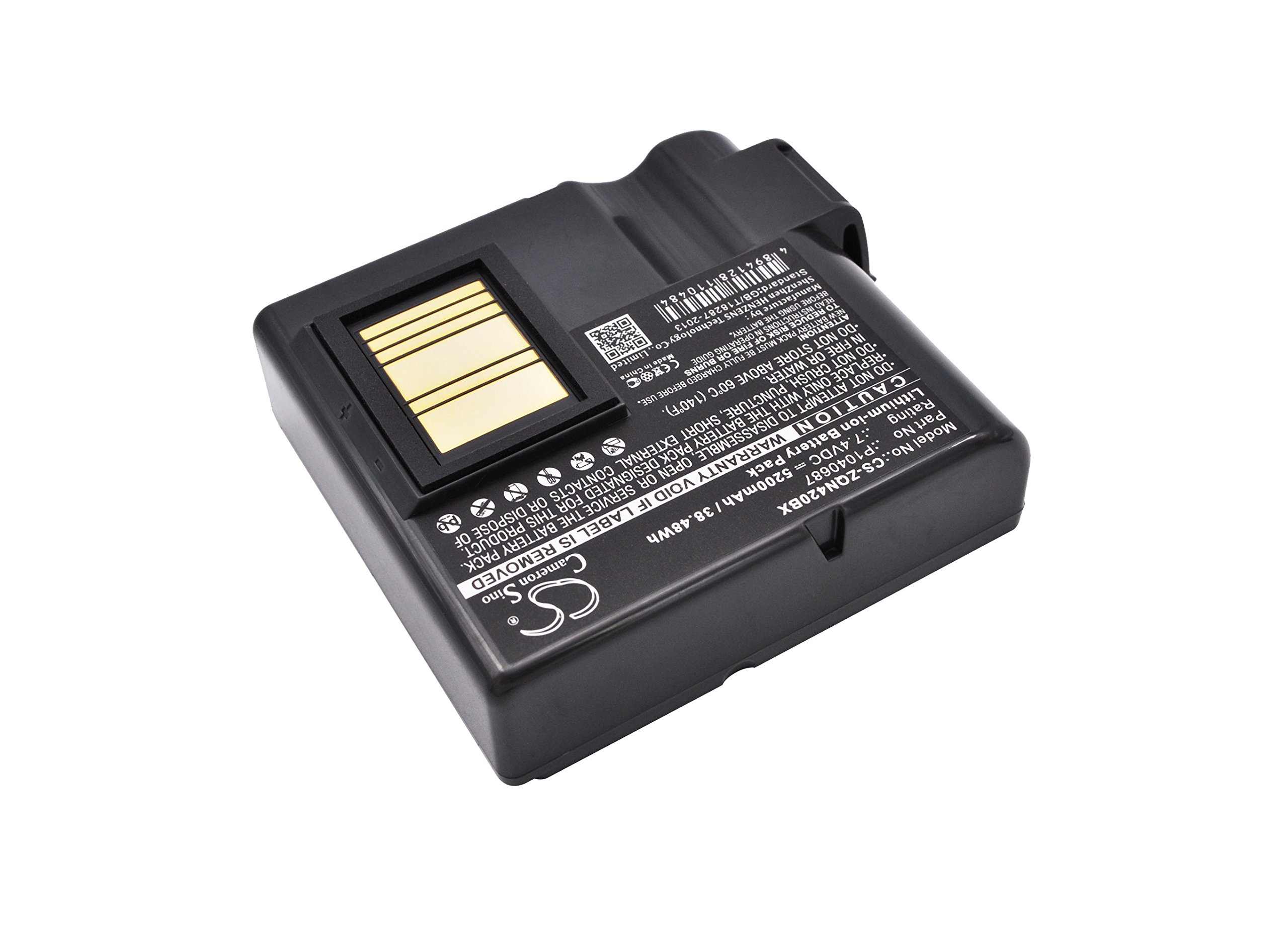 BWXY 5200mAh Replacement Battery for Zebra BTRY-MPP-68MA1-01, P1040687, P1050667-016 QLN420, ZQ630 - Compatible with Zebra Printers & Mobile Computers for Warehouse, Retail, and Logistics Use