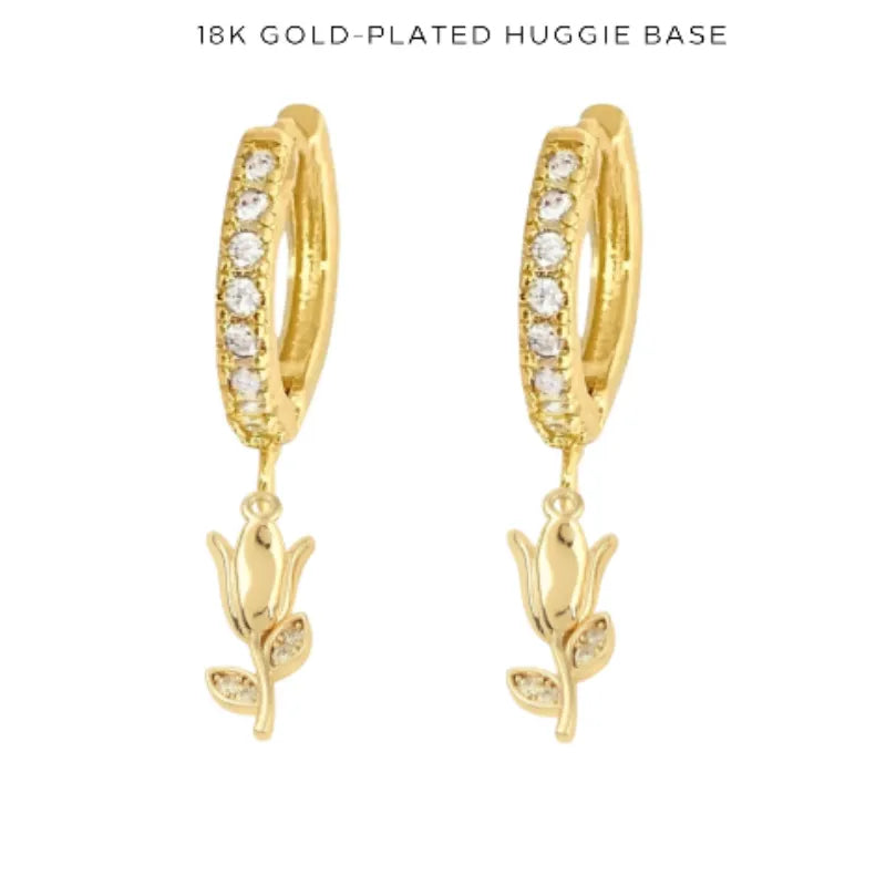 Charm Huggies Earrings with Assorted Charms - Trendy Dainty Hoop Earrings for Women - Perfect for Everyday Wear, Parties & Gifting (26.00)