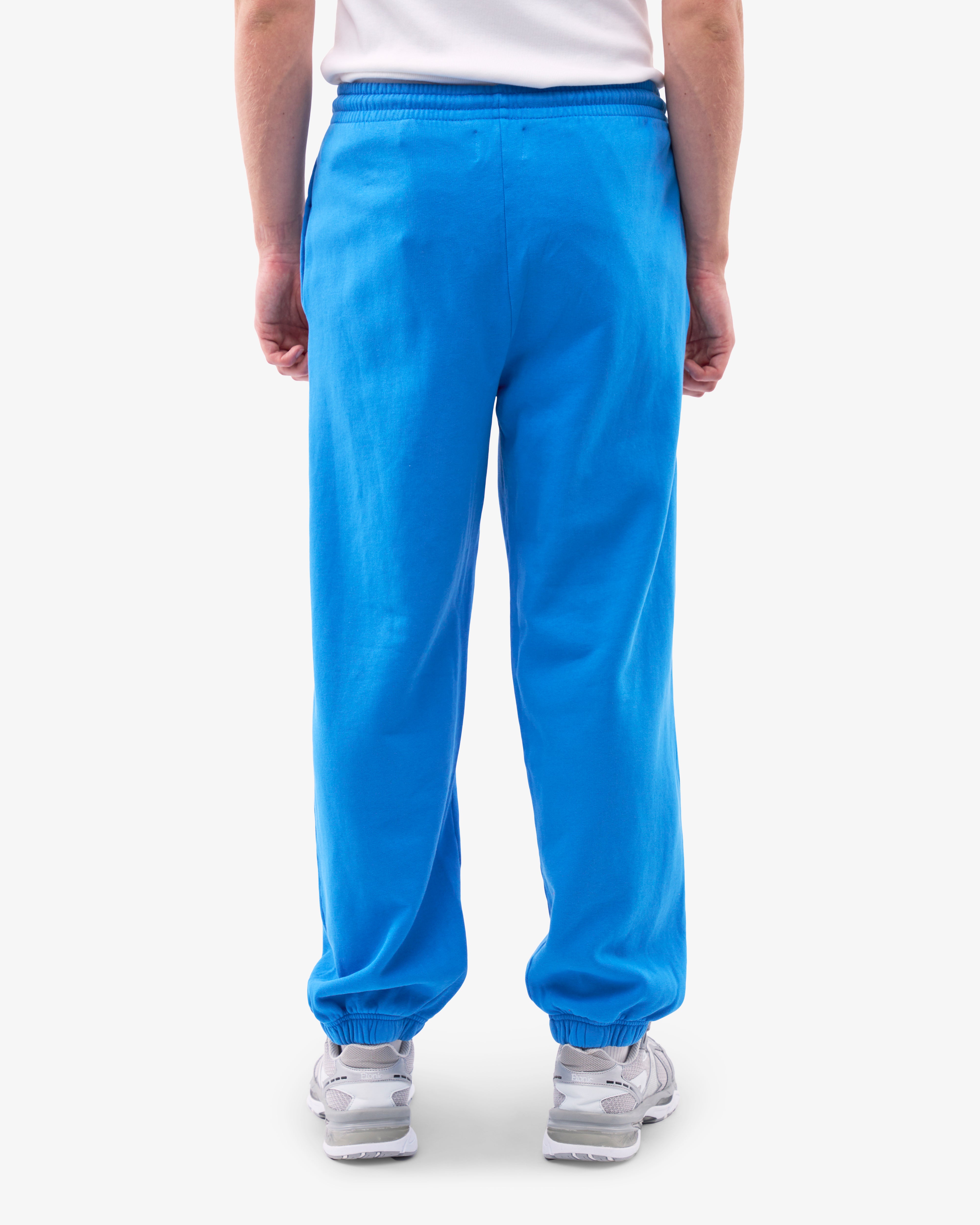 Organic Relaxed Sweatpants for Women - Soft Cotton Lounge Pants in Pacific Blue | Perfect for Yoga, Home Wear & Casual Outfits