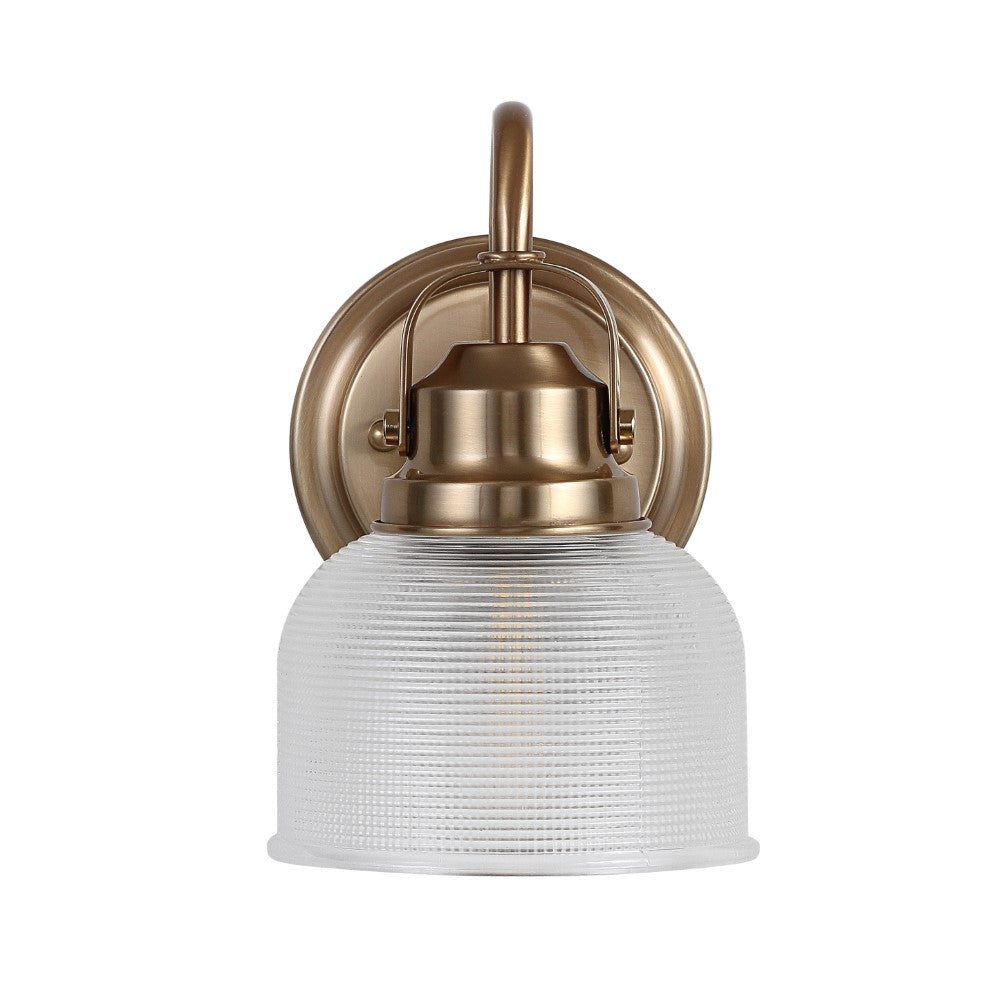 Virginia Metal/Glass LED Vanity Light - Modern Bathroom Lighting Fixture for Makeup Mirror & Dressing Area - Perfect for Bedroom, Bathroom, and Powder Room Decor