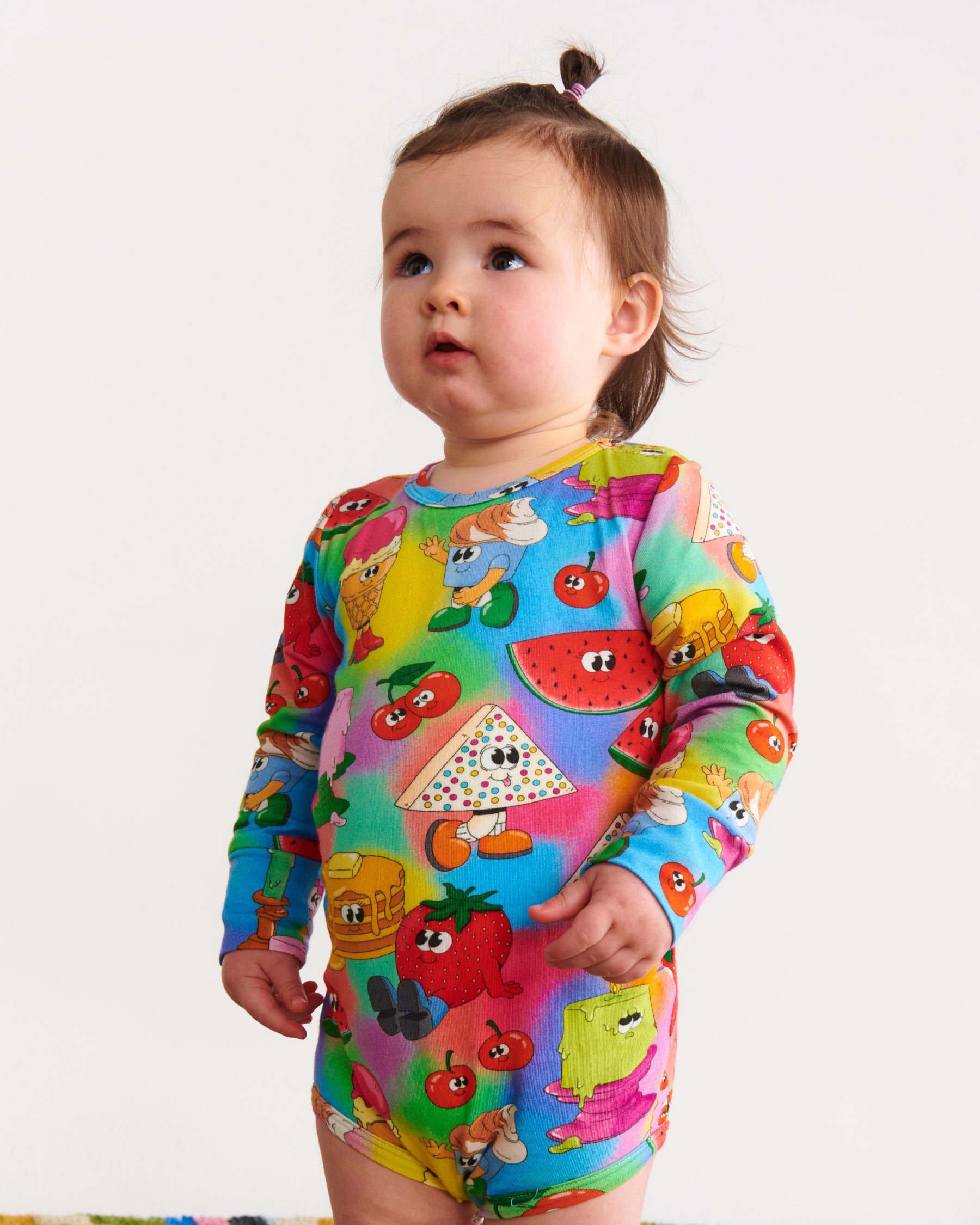 Just Dessert Organic Long Sleeve Romper for Baby Girls | Soft Cotton Jumpsuit | Perfect for Playdates & Photo Shoots
