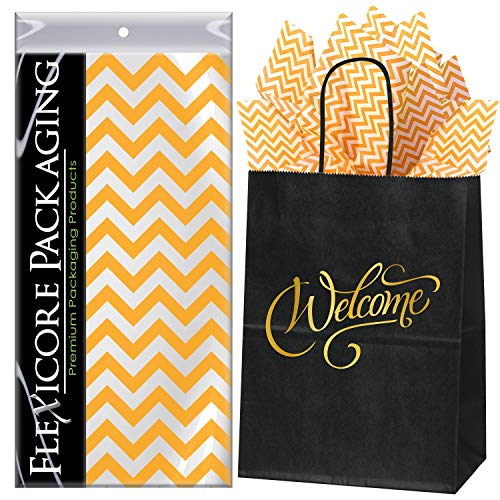 Tangerine Orange Chevron