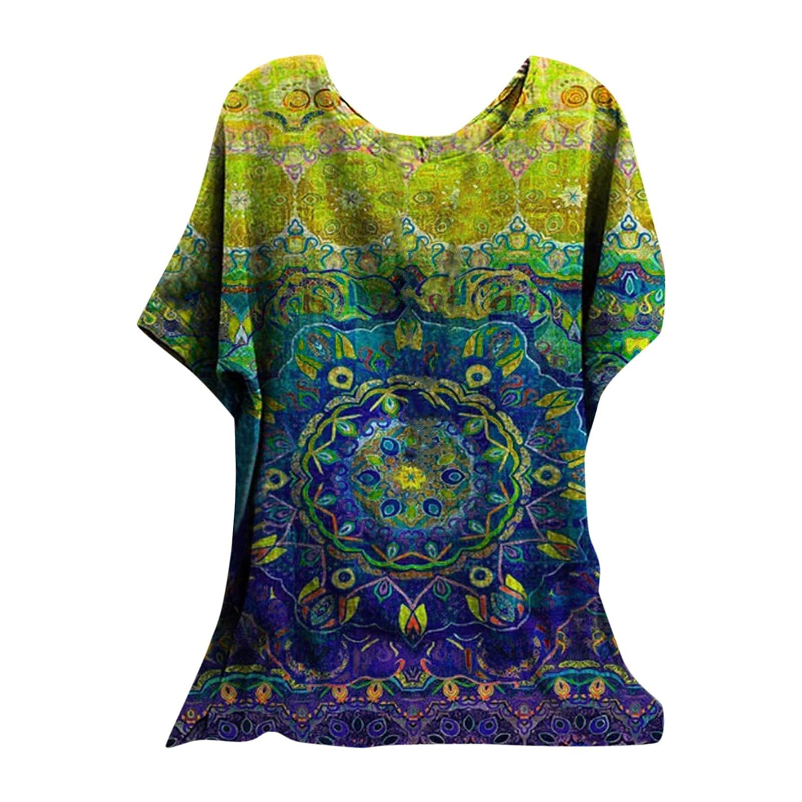 Women's Linen Short Sleeve Blouse with Hollow Neck Lace Cuffs - Breathable Summer Top for Casual Wear & Office Outfits