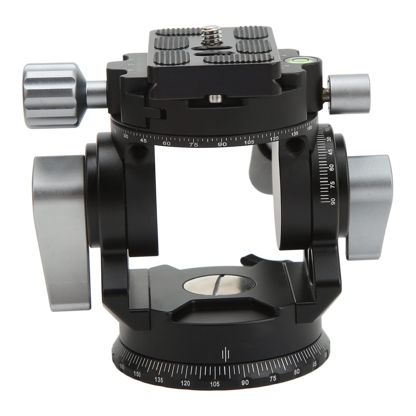 Professional Aluminum Alloy Camera Ball Mount with Handle - 360° Panoramic Tripod Head & Fluid Adapter for DSLR/SLR Cameras - Perfect for Vlogging, Photography & Video Shooting