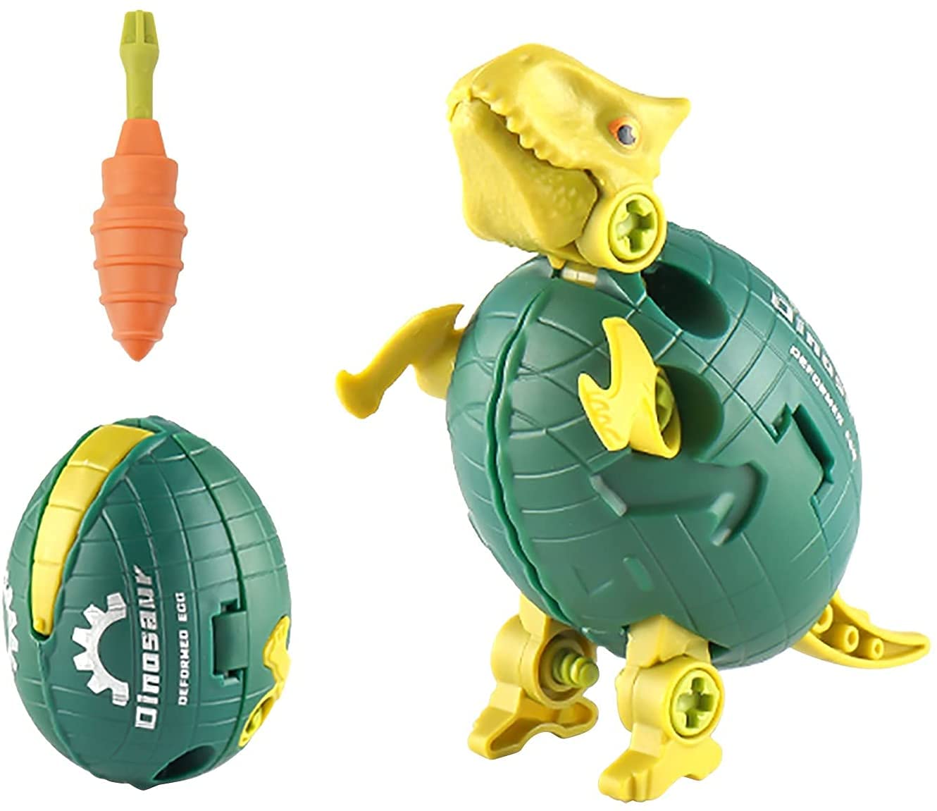 4Pcs Dinosaur Robot Transforming Toys - Convertible Dinosaur Eggs to Robot Action Figures, Jurassic World Inspired STEM Toys for Kids | Perfect for Birthday Gifts, Party Favors & Educational Play