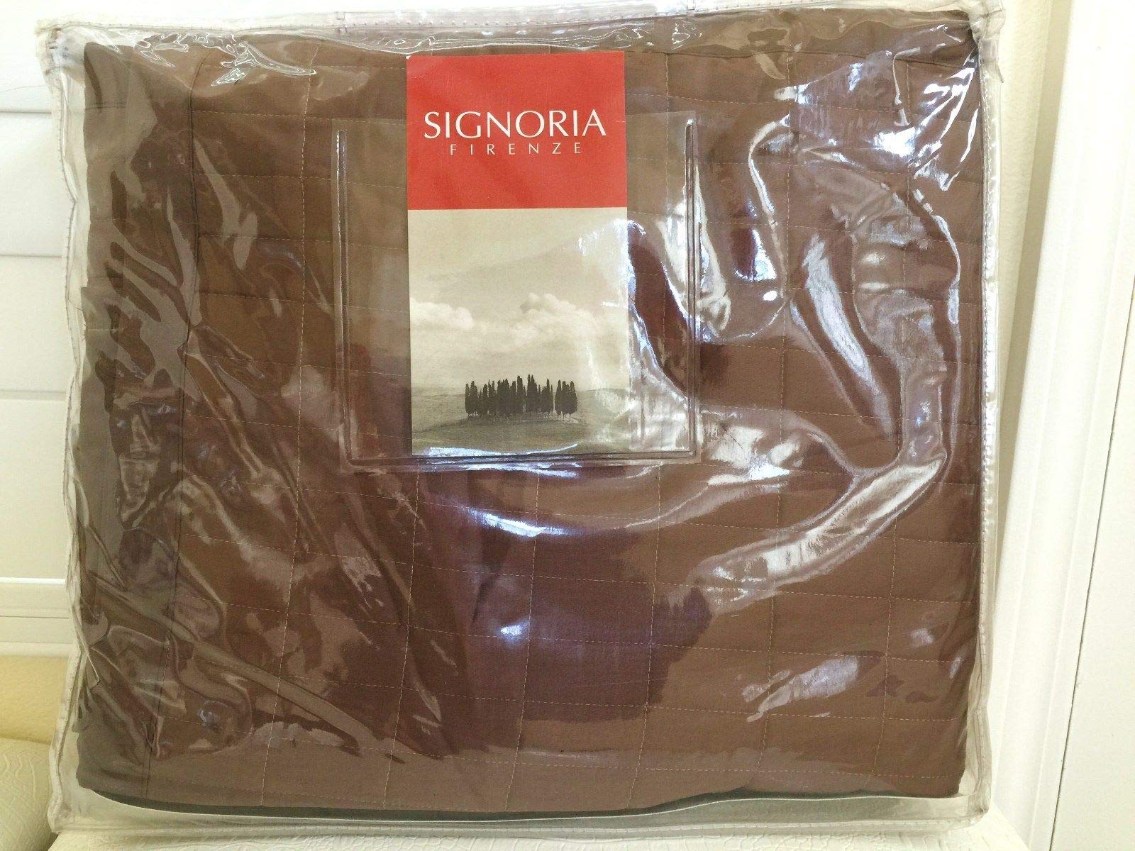 Luxury Italian DAMASCO King Size 3-Panel Bed Skirt - Chocolate Brown 100% Cotton Bedding for Elegant Bedroom Decor | Perfect for Master Bedrooms, Guest Rooms & Hotel Suites
