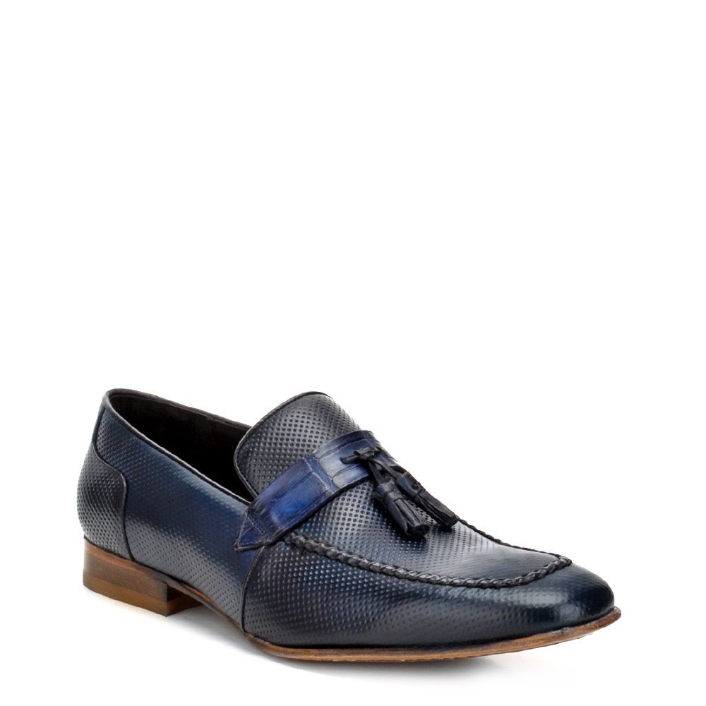1X4TVLP Men's Cuadra Blue Casual Leather Tassel Loafers - Fashionable Slip-On Shoes for Business & Weekend Wear