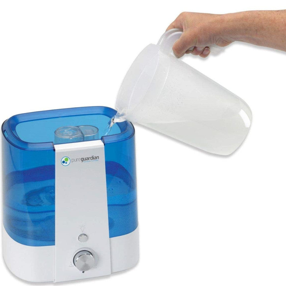 PURE GUARDIAN H1175FL Ultrasonic Cool Mist Humidifier - Certified Refurbished with Home Essentials Warranty | Perfect for Bedroom, Nursery & Office Air Moisturizing