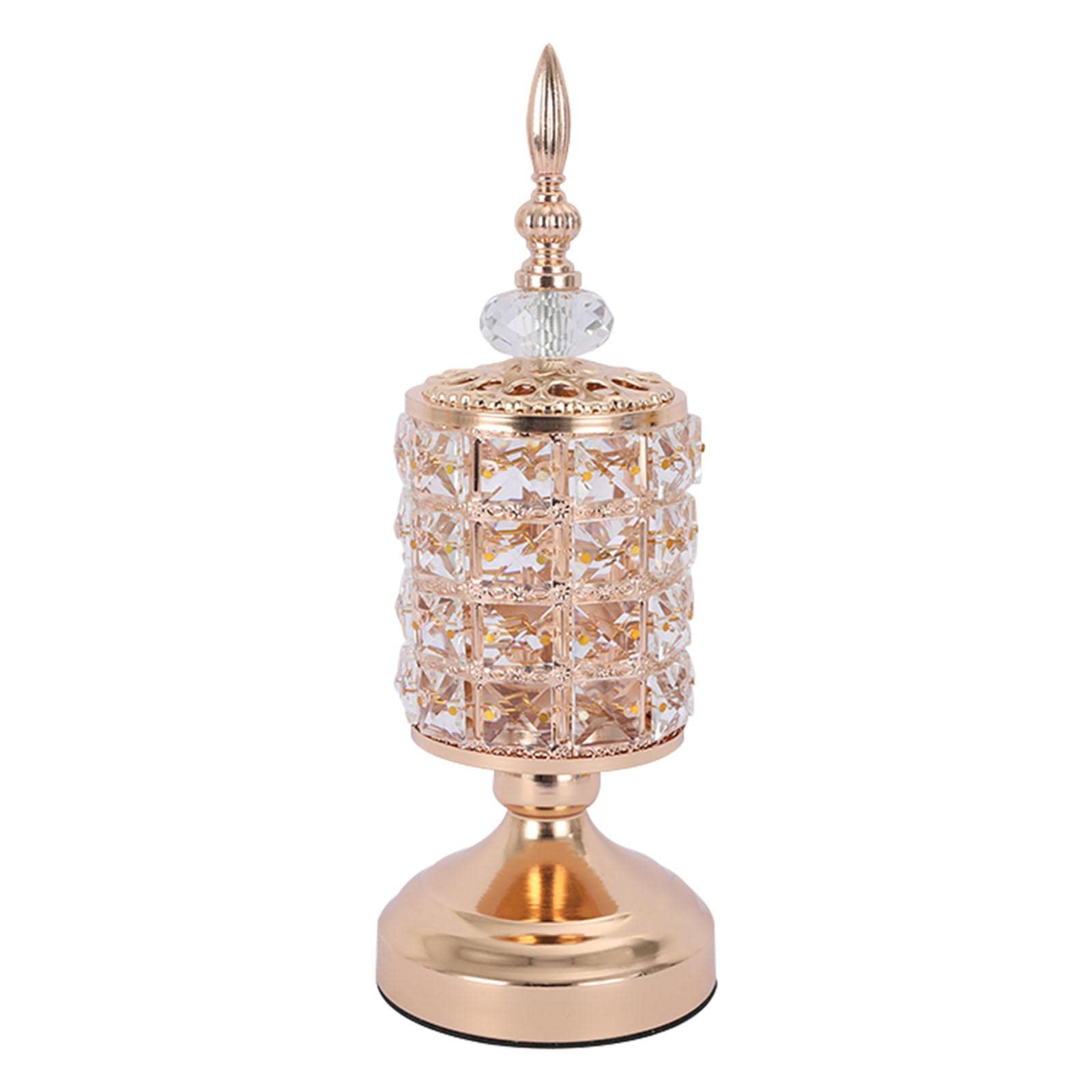 Elegant Crystal Pillar Candle Holder - 31cm Tall Table Centerpiece for Christmas, Weddings & Home Decor | Homyl