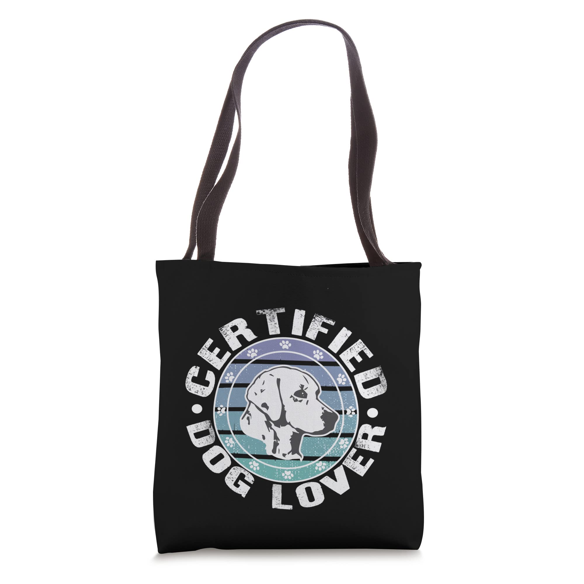 Certified Dog Lover T-Shirt & Tote Bag Set - Funny Pet Lover Apparel for Dog Owners - Perfect for Dog Walks, Vet Visits & Pet Lover Gifts